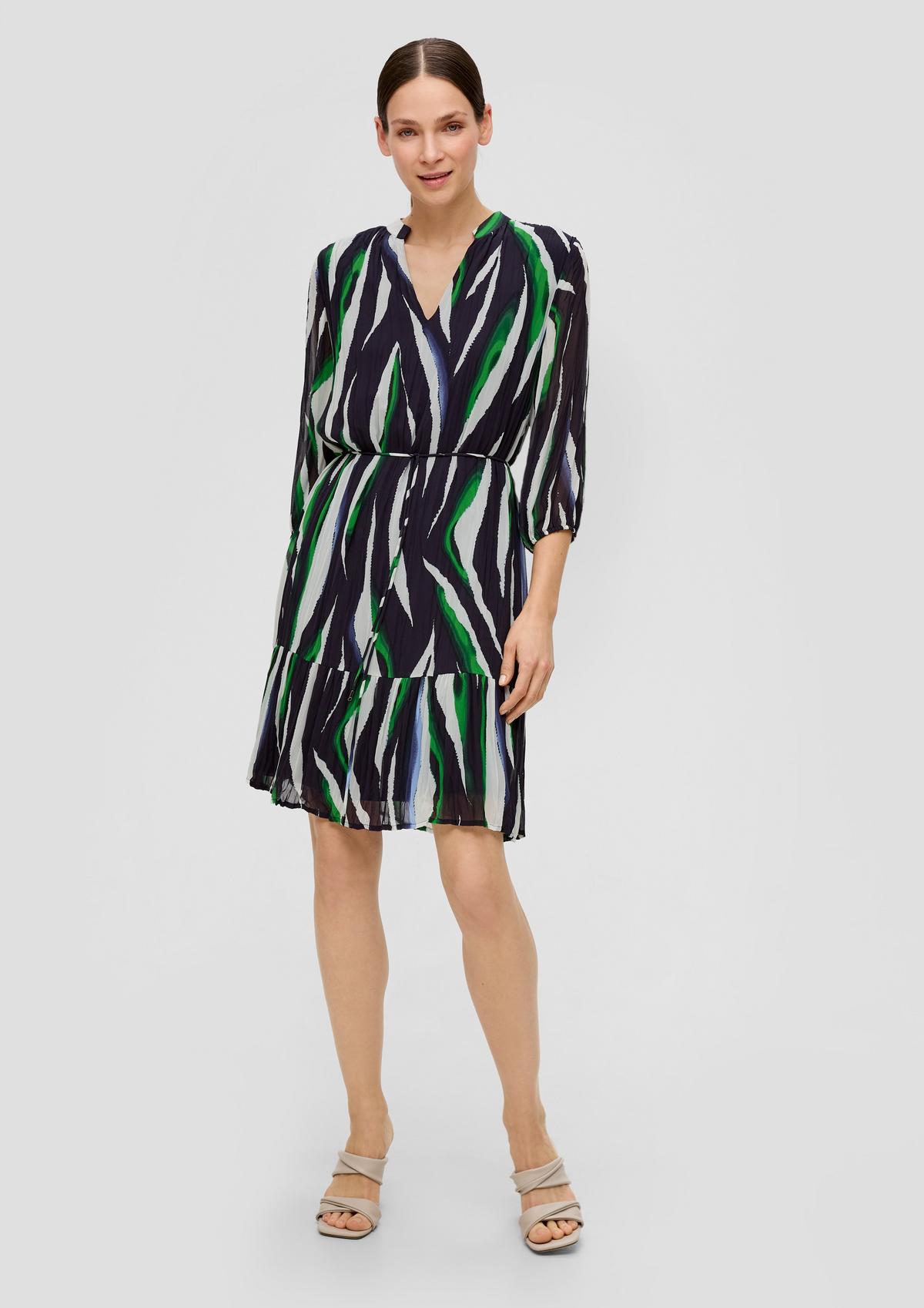 s.Oliver Flounce dress with wide sleeves