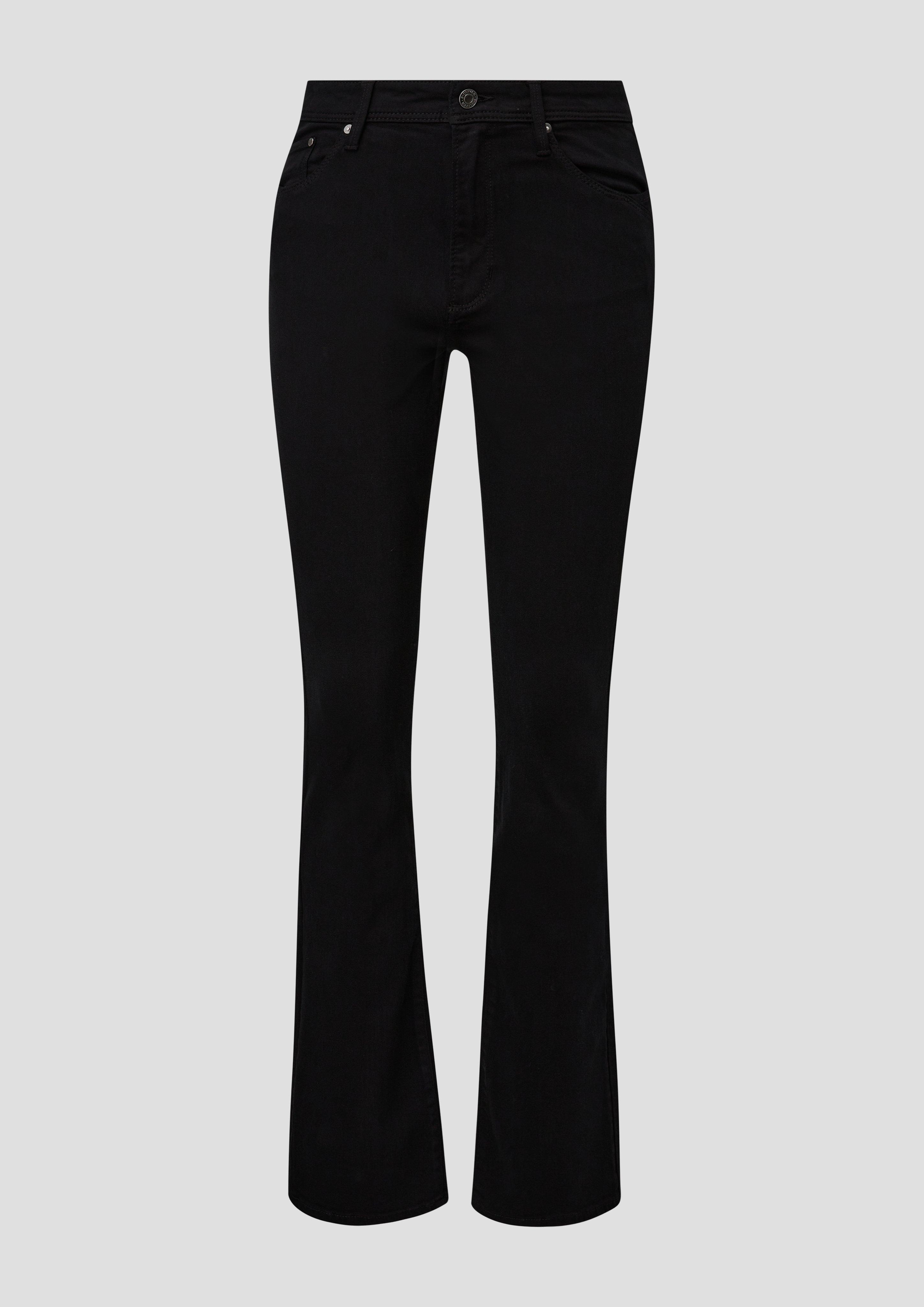 Thumbnail - s.Oliver - Jeans Beverly / Slim Fit / High Rise / Bootcut Leg, Damen, schwarz