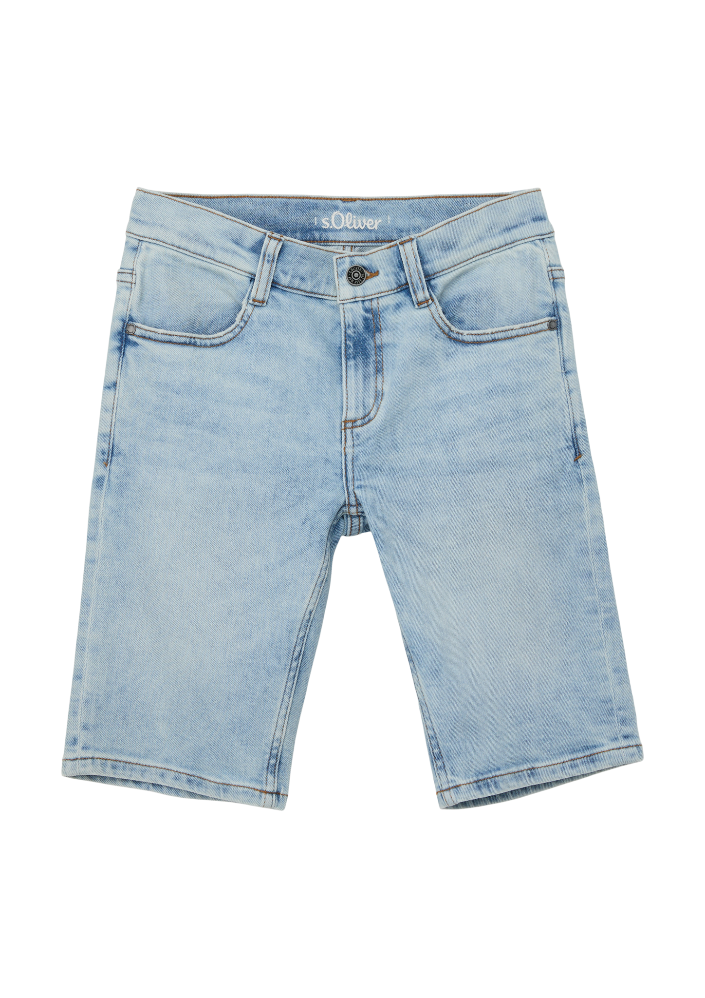 s.Oliver - Bermuda Jeans Seattle / Regular fit / Mid rise / Slim leg, Jungen, blau