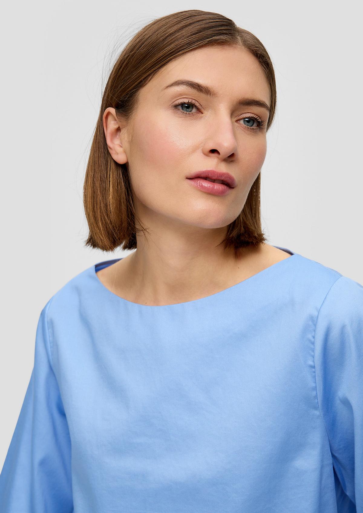 s.Oliver Long sleeve blouse with a bateau neckline