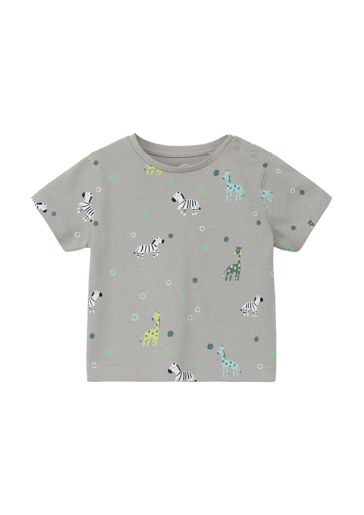 s.Oliver - Jerseyshirt mit All-over-Print, Babys, grau