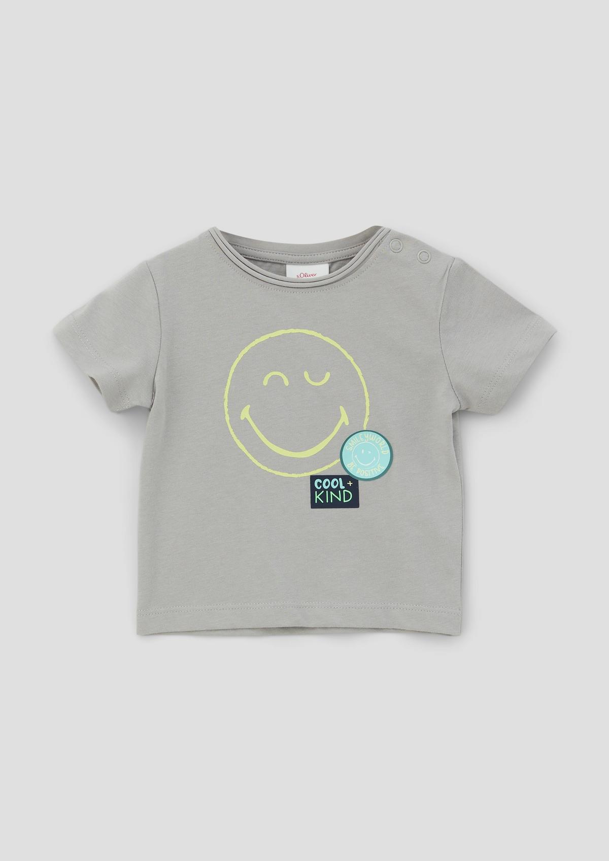 s.Oliver Jerseyshirt mit Smiley®-Frontprint