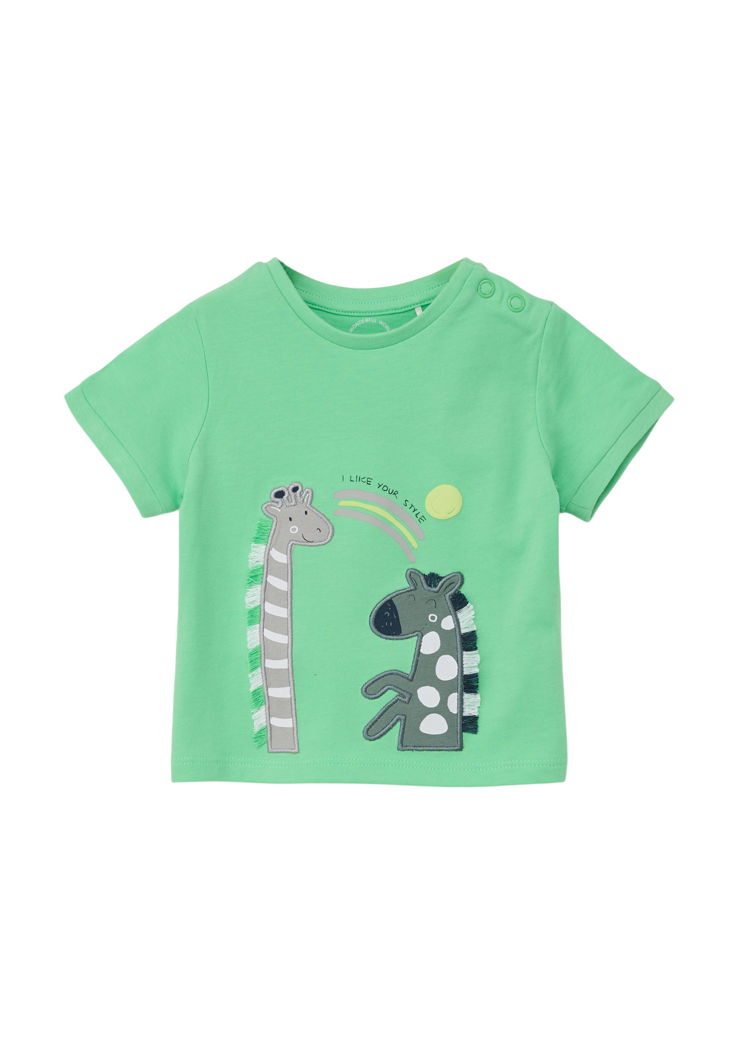 s.Oliver - T-Shirt mit Artwork, Babys, grün