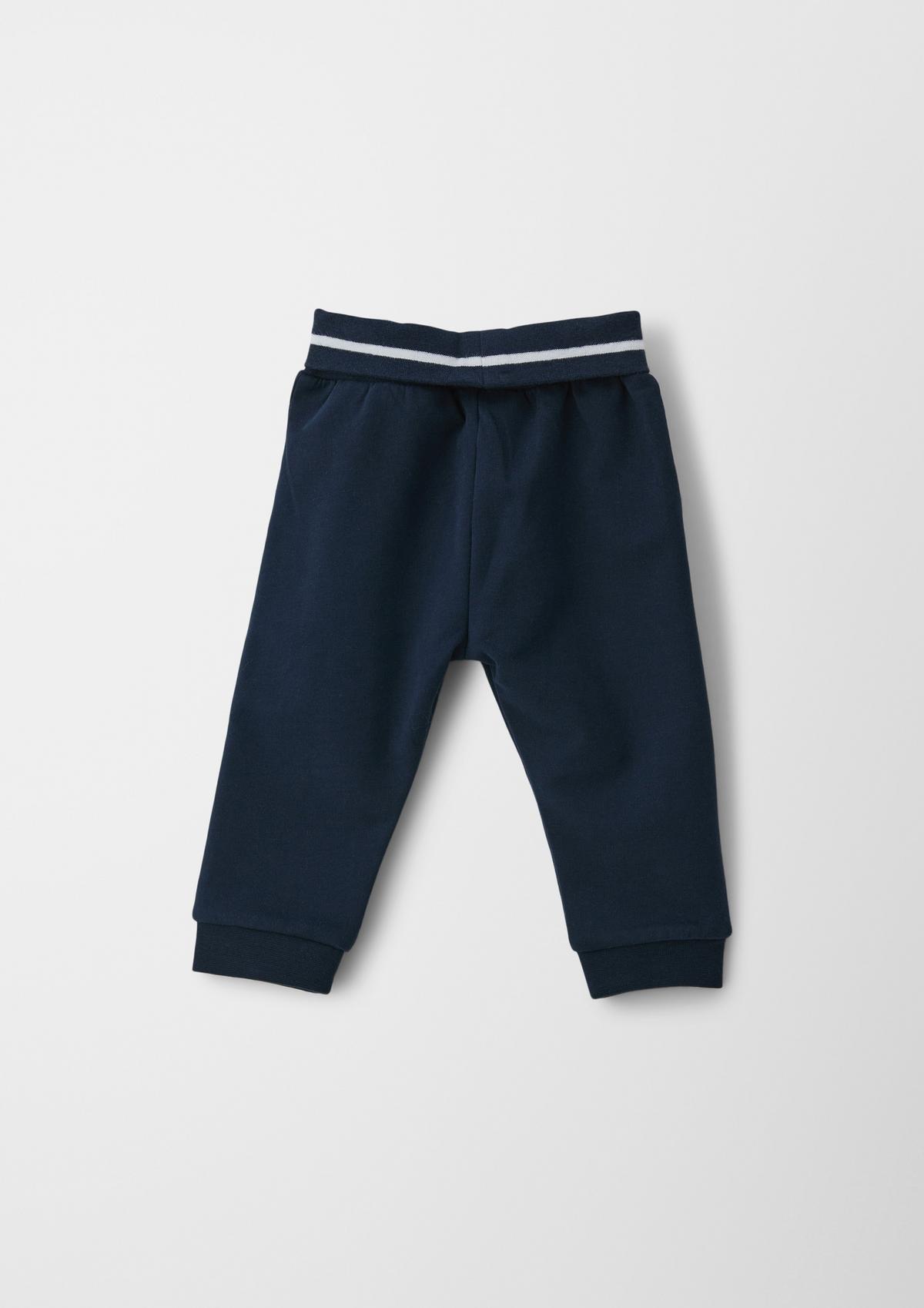 s.Oliver Sweat trousers with ribbed turn-down waistband
