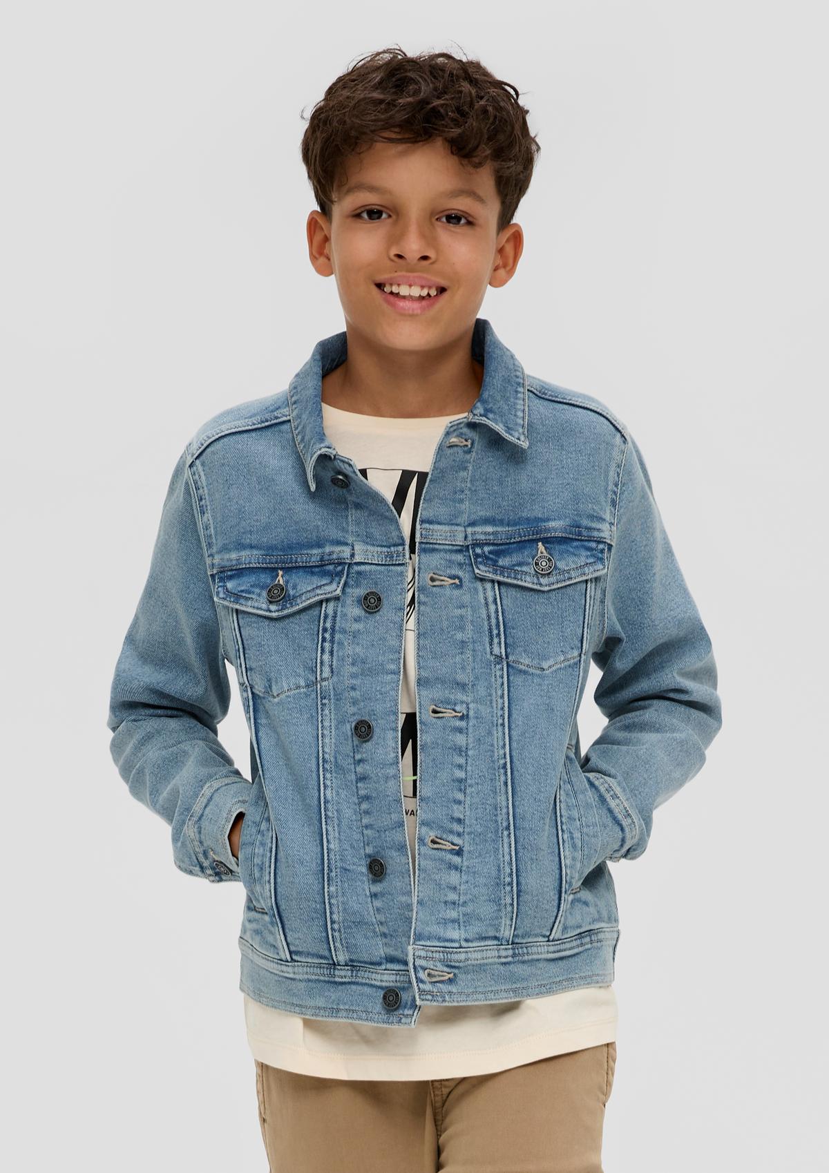 s.Oliver Cool denim jacket with a washed finish