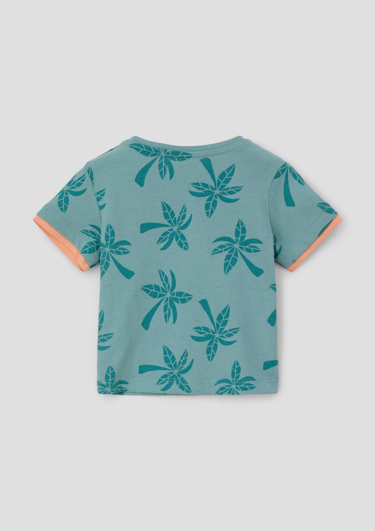 s.Oliver T-Shirt mit Palmen-Print