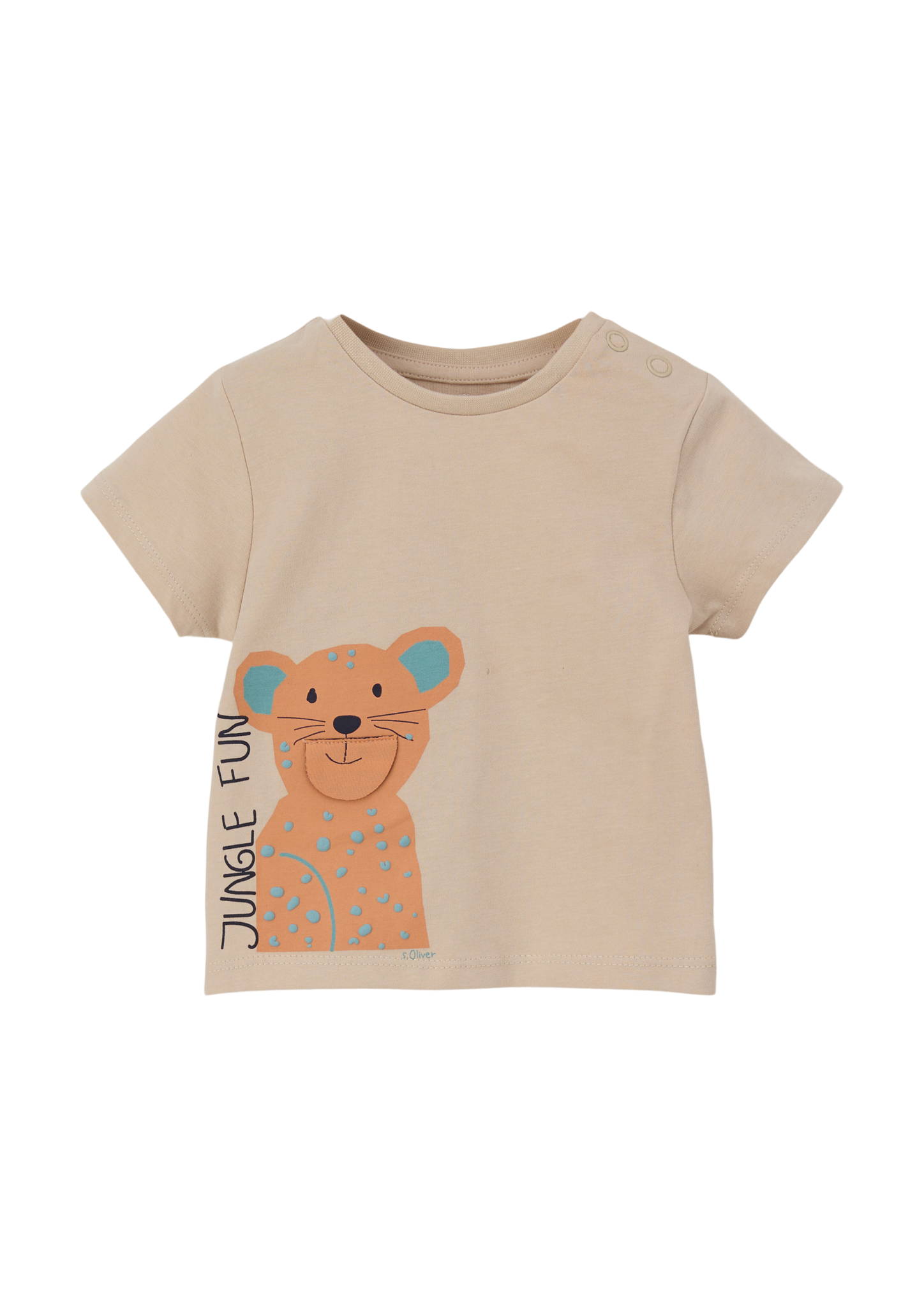 s.Oliver - T-Shirt mit Artwork, Babys, Beige