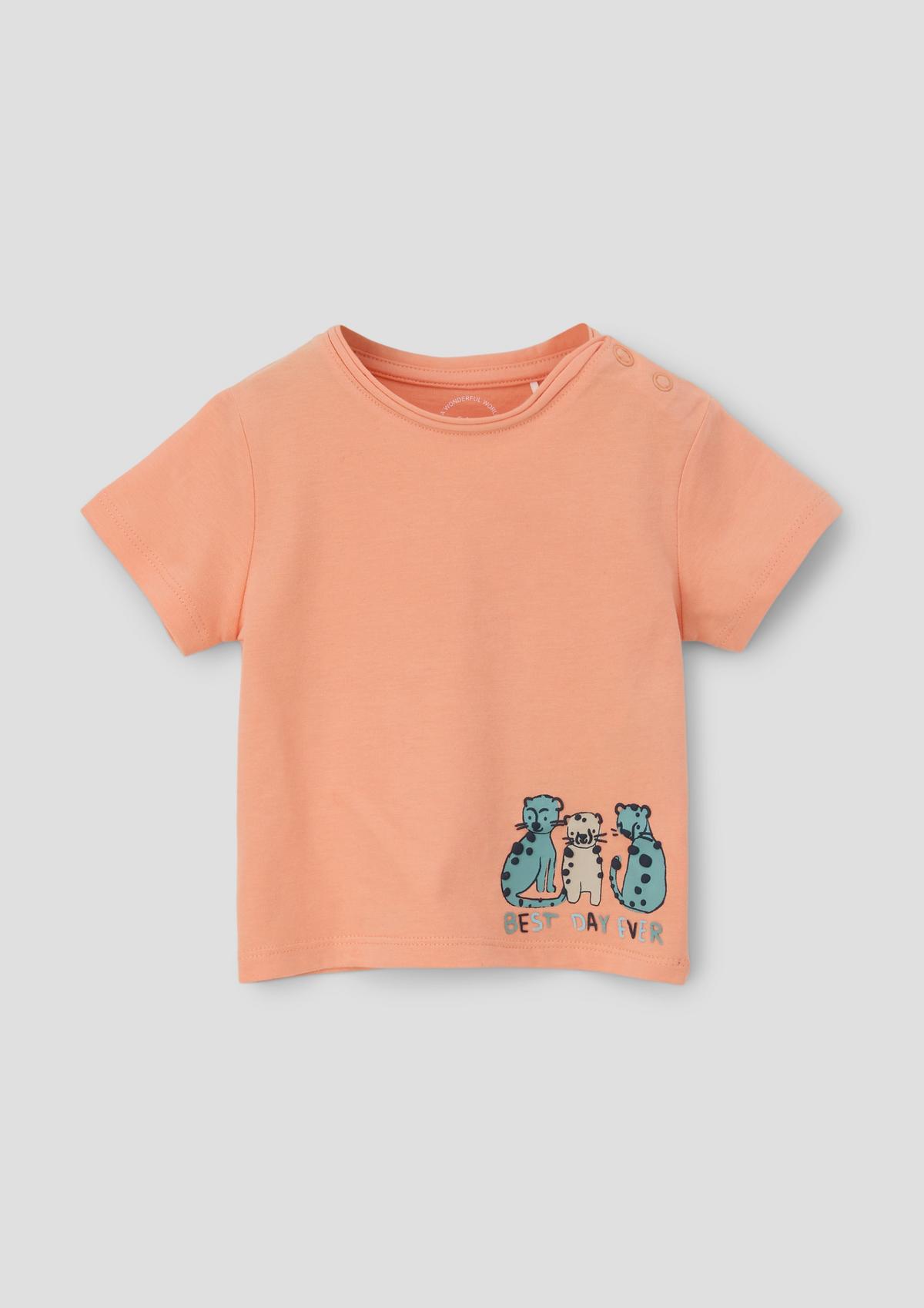 s.Oliver T-Shirt mit gummiertem Print