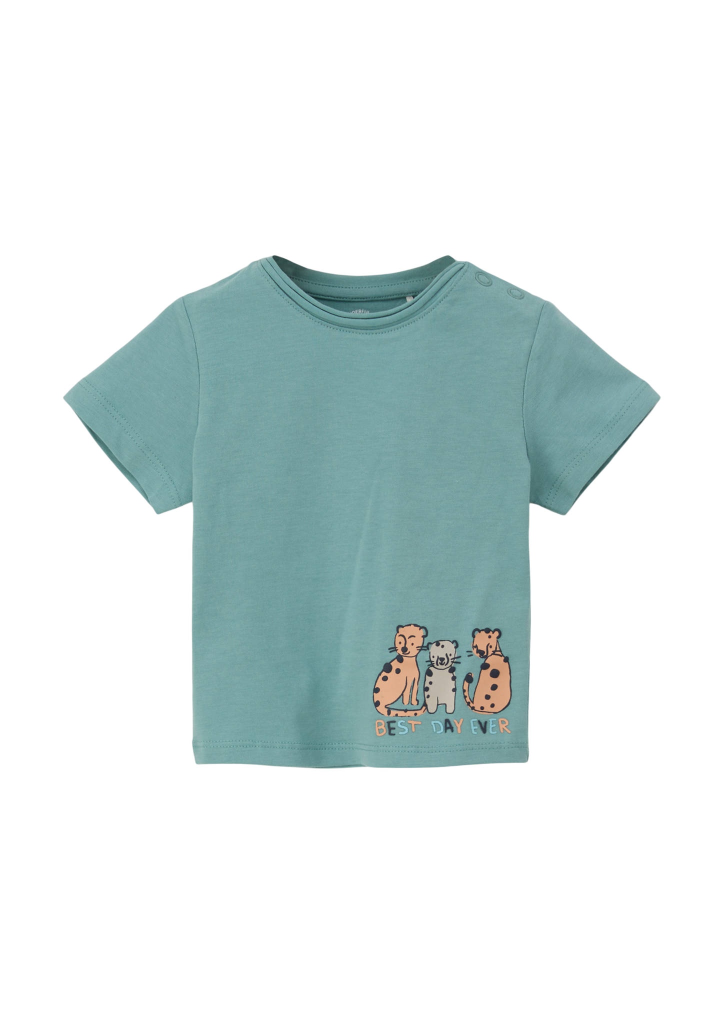 s.Oliver - T-Shirt mit gummiertem Print, Babys, Blau