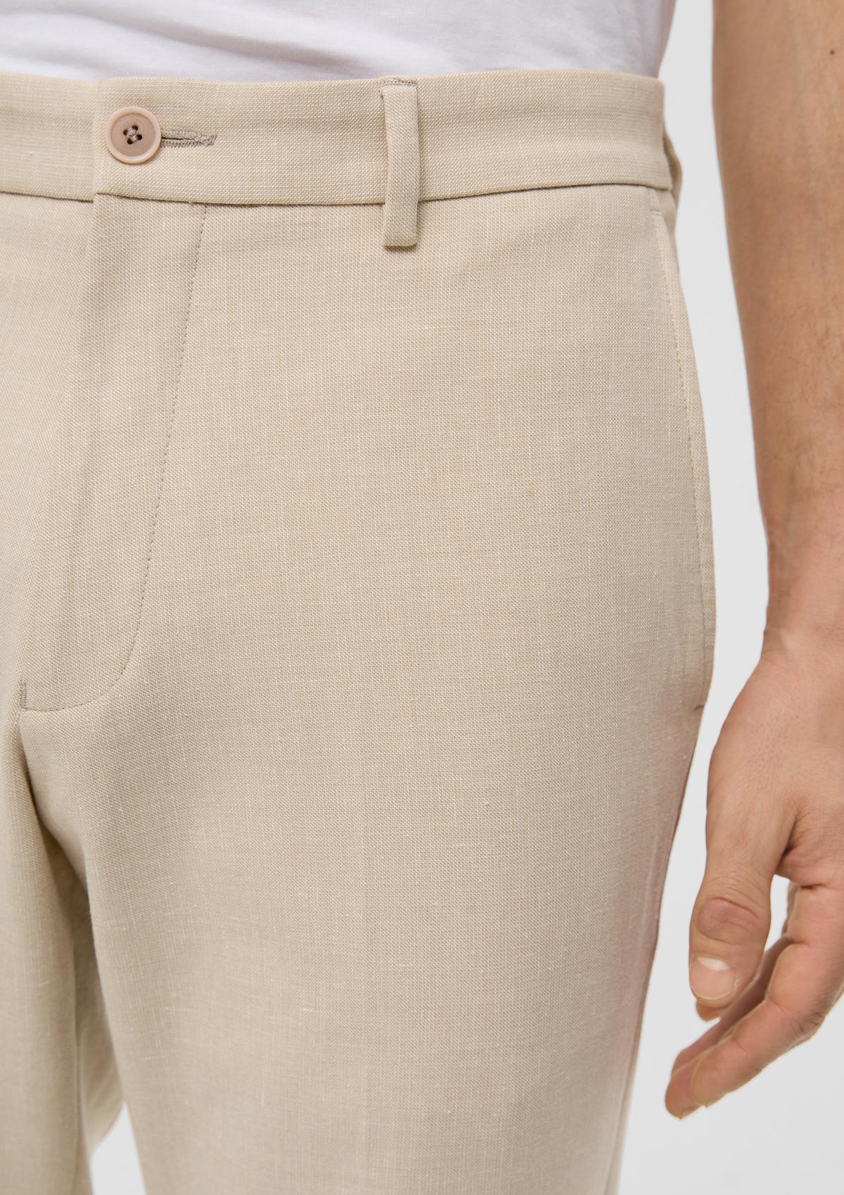 s.Oliver s.OPURE: suit trousers with a slim leg