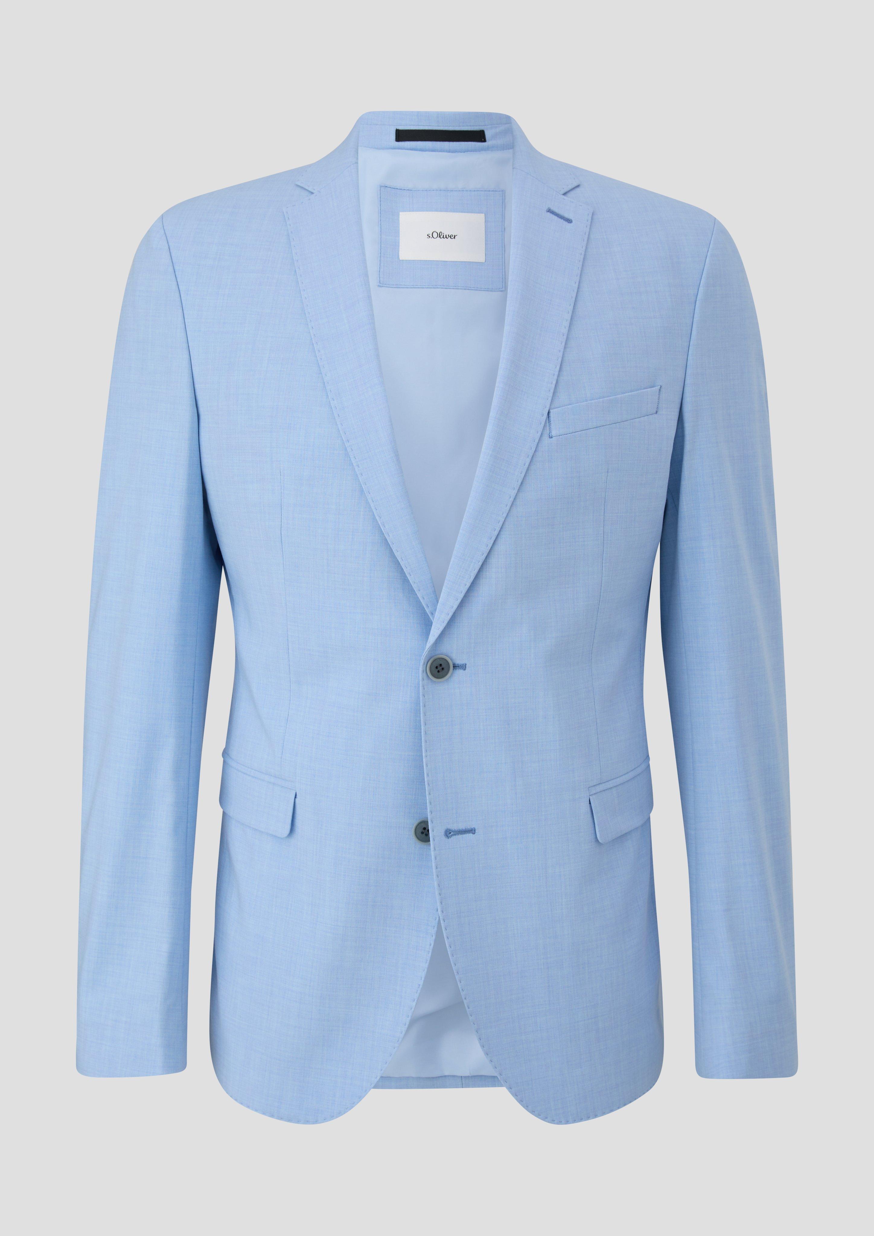 s.Oliver - s.O PURE: Anzugsakko aus Stretch-Fabric, Herren, blau