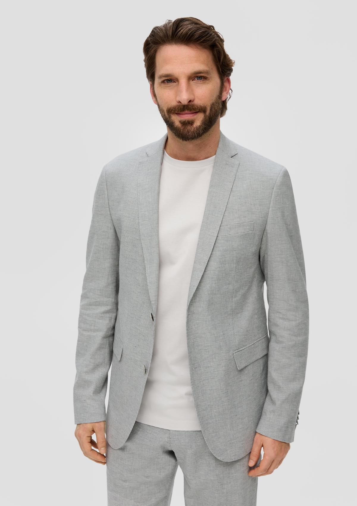 Slim fit: Houndstooth pattern jacket