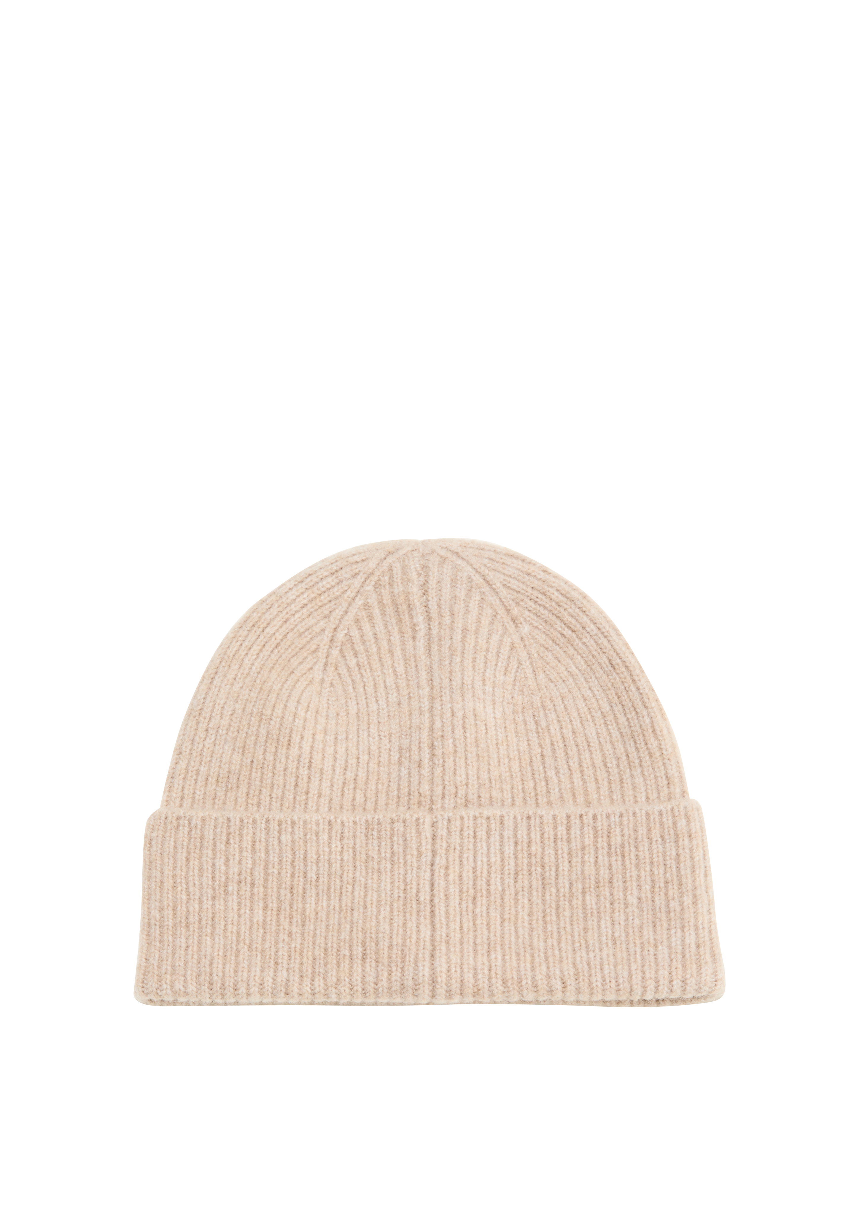 s.Oliver - Beanie aus Baumwollmix, Damen, Beige