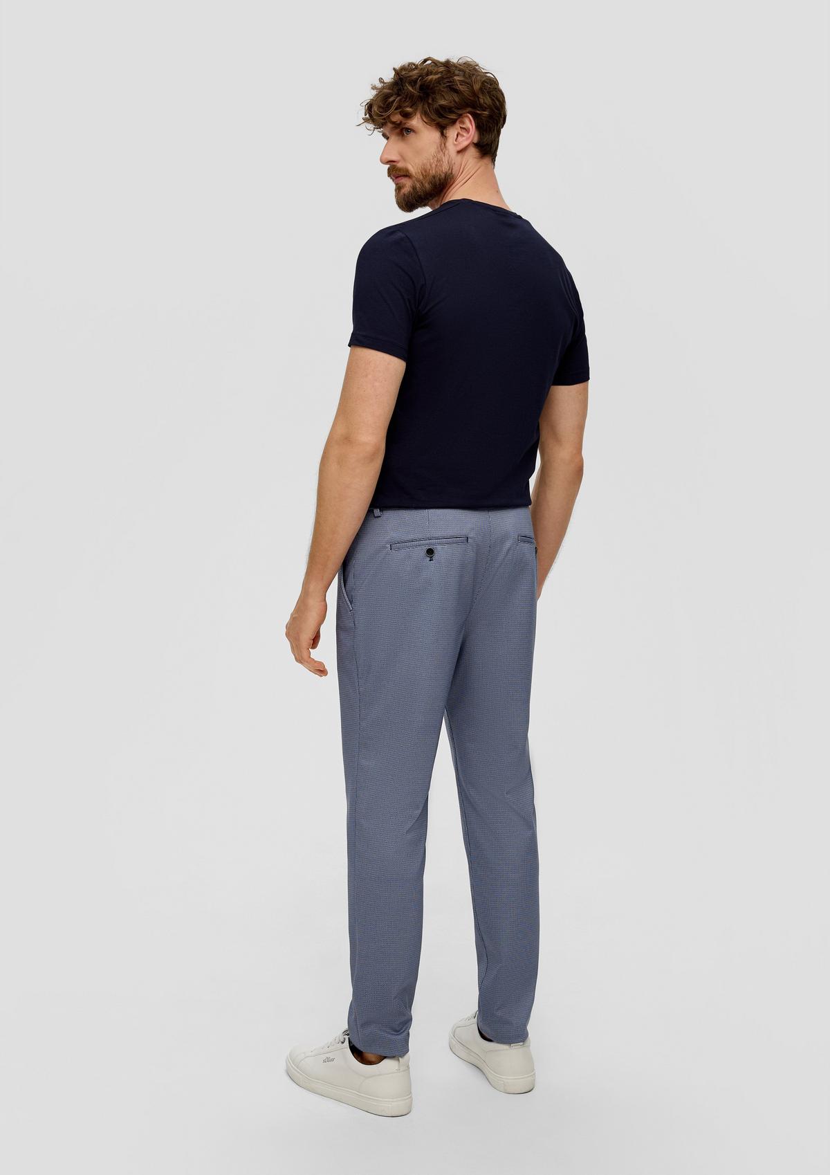 s.Oliver Slim: joggingové oblekové kalhoty ze směsi s viskózou