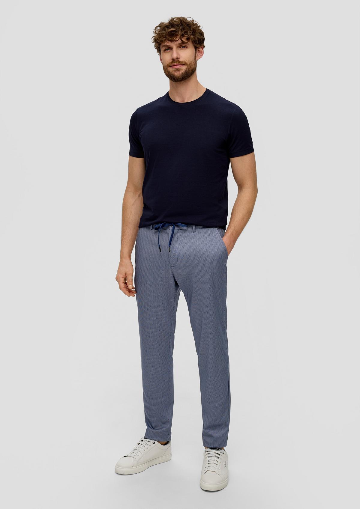 Slim: jogg suit broek van een viscosemix