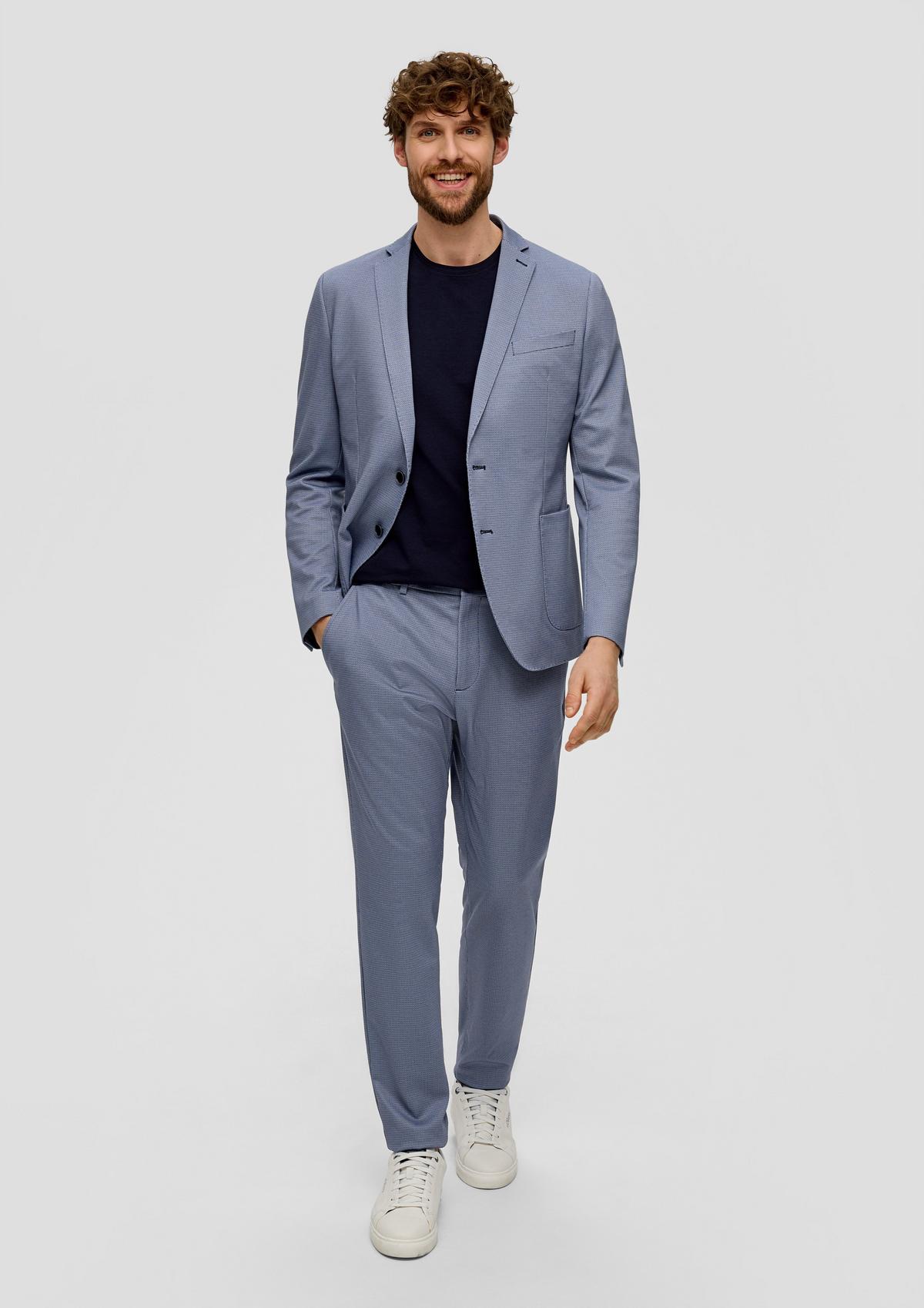 s.Oliver Slim: jogg suit broek van een viscosemix