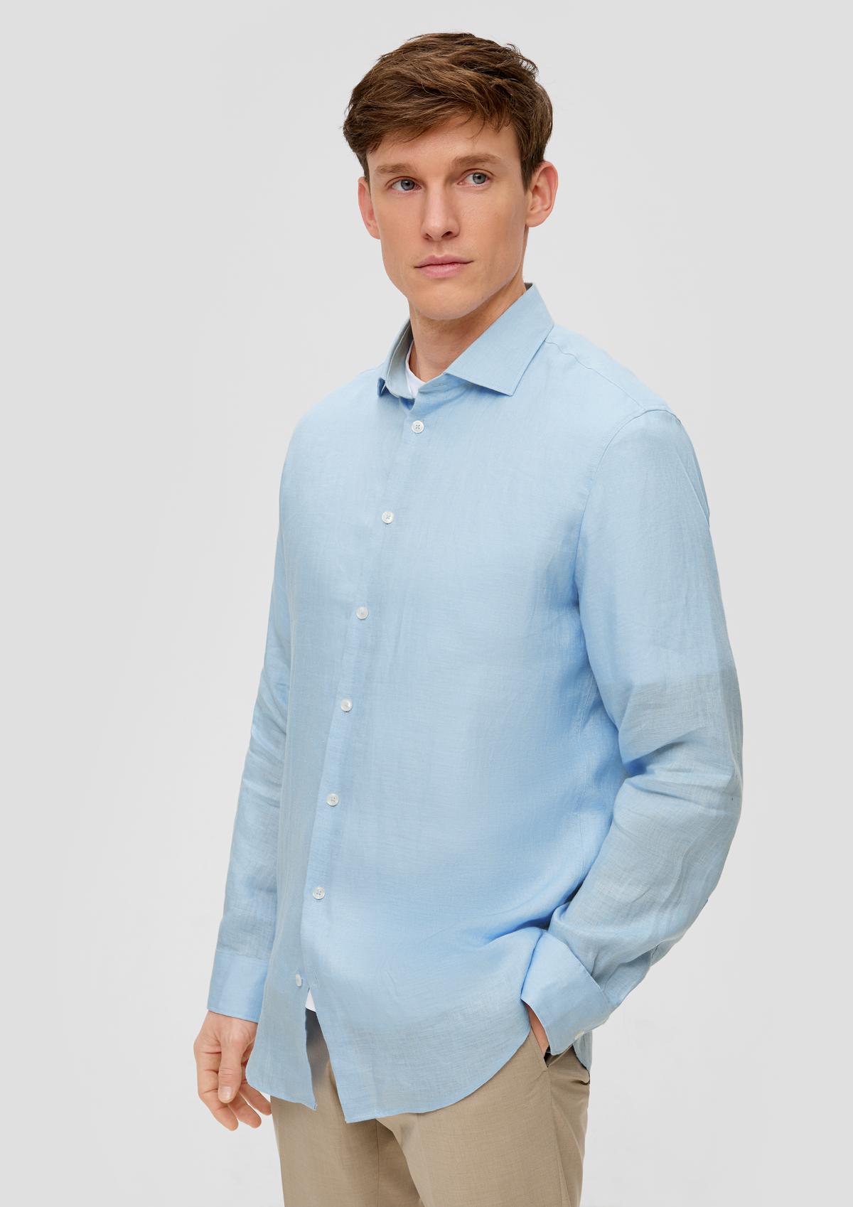 s.Oliver Regular fit: Linen dress shirt