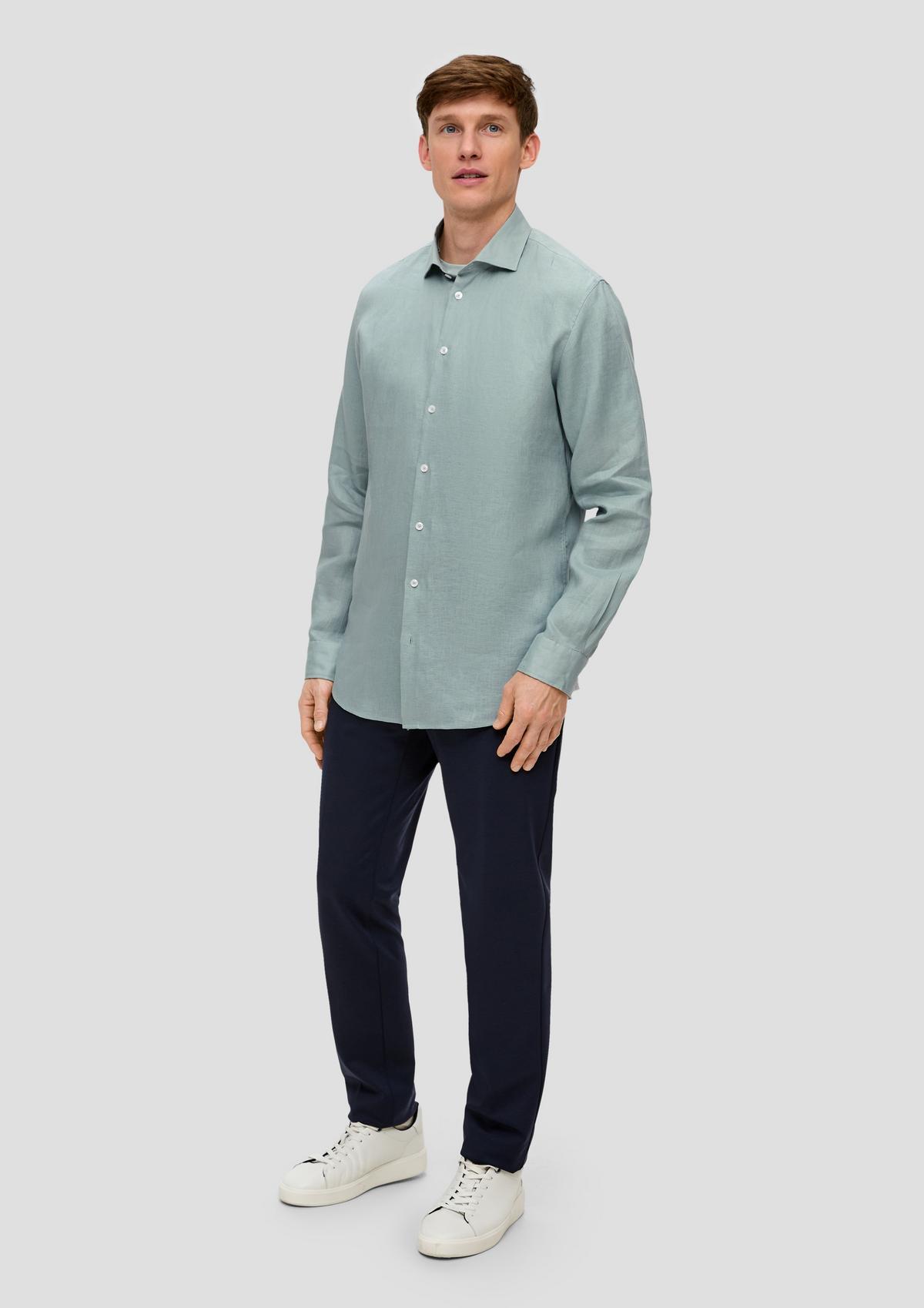 s.Oliver Regular : chemise de costume en lin