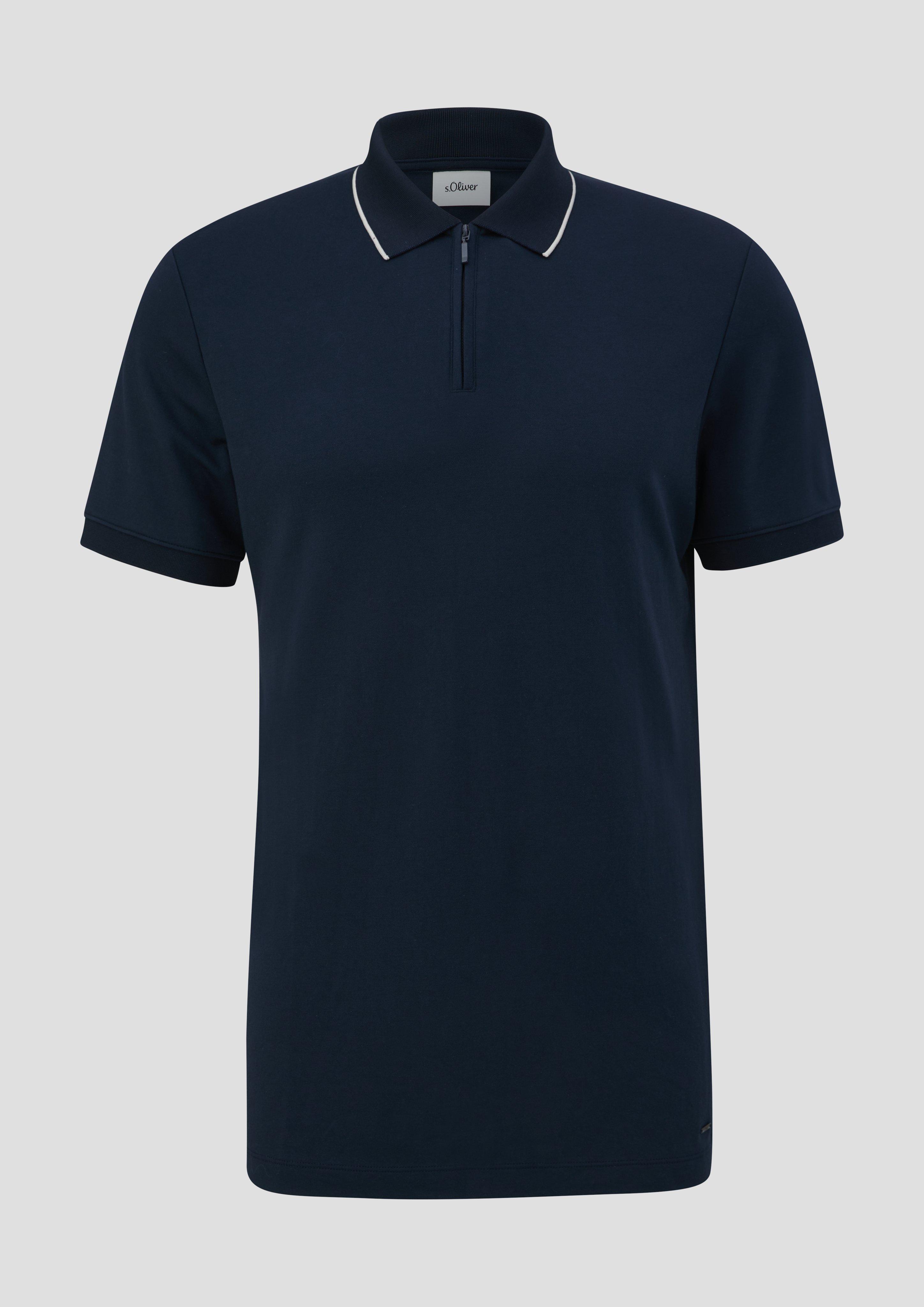 s.Oliver - Poloshirt aus Modalmix, Herren, blau