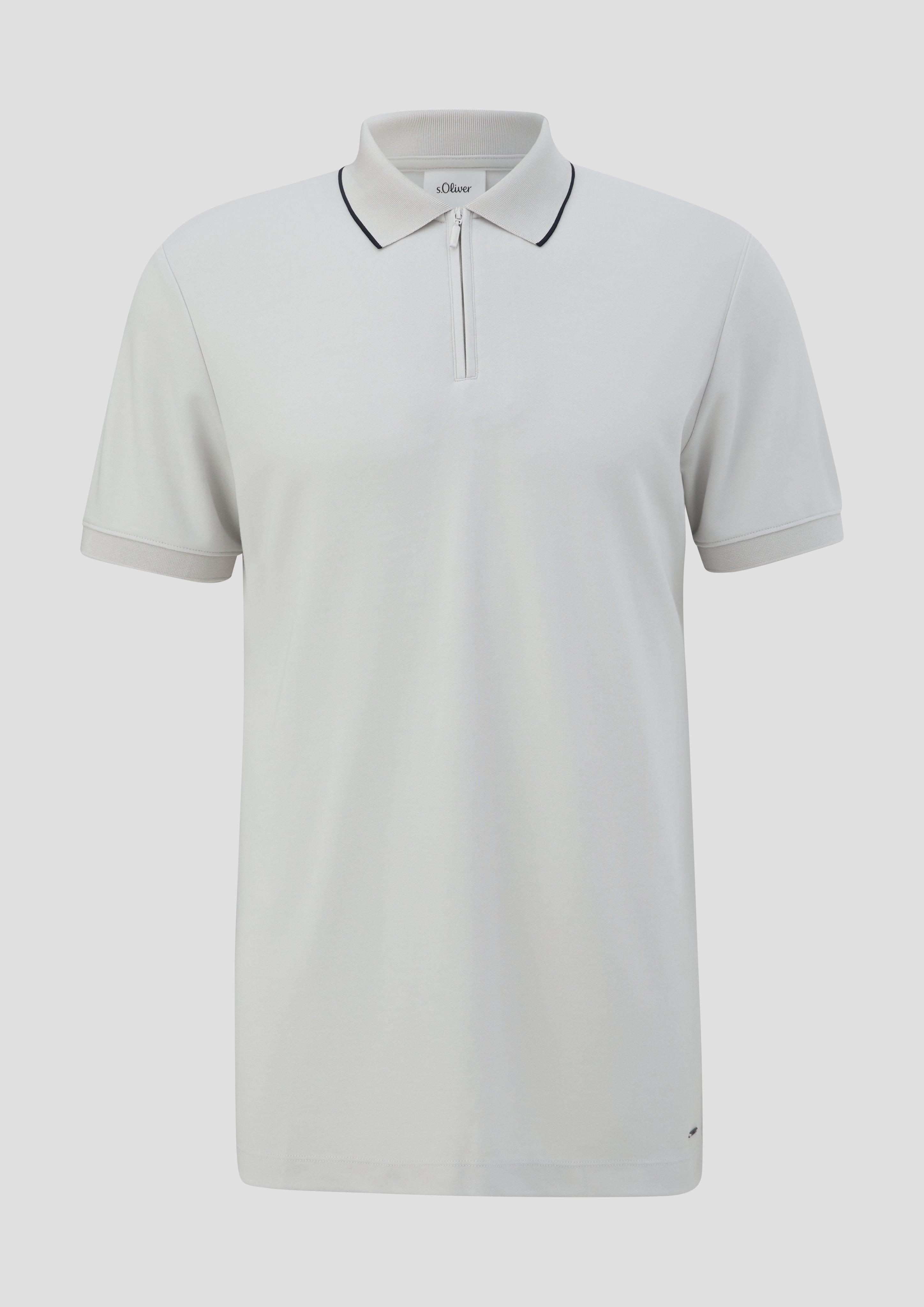 s.Oliver - Poloshirt aus Modalmix, Herren, grau