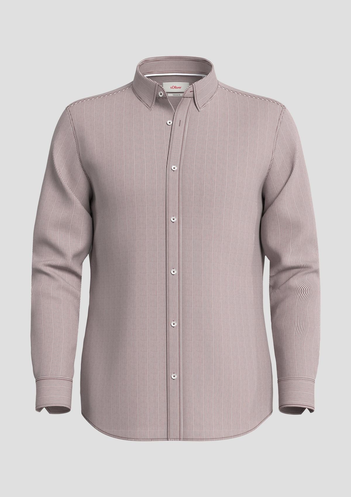 s.Oliver Slim : chemise en coton mélangé