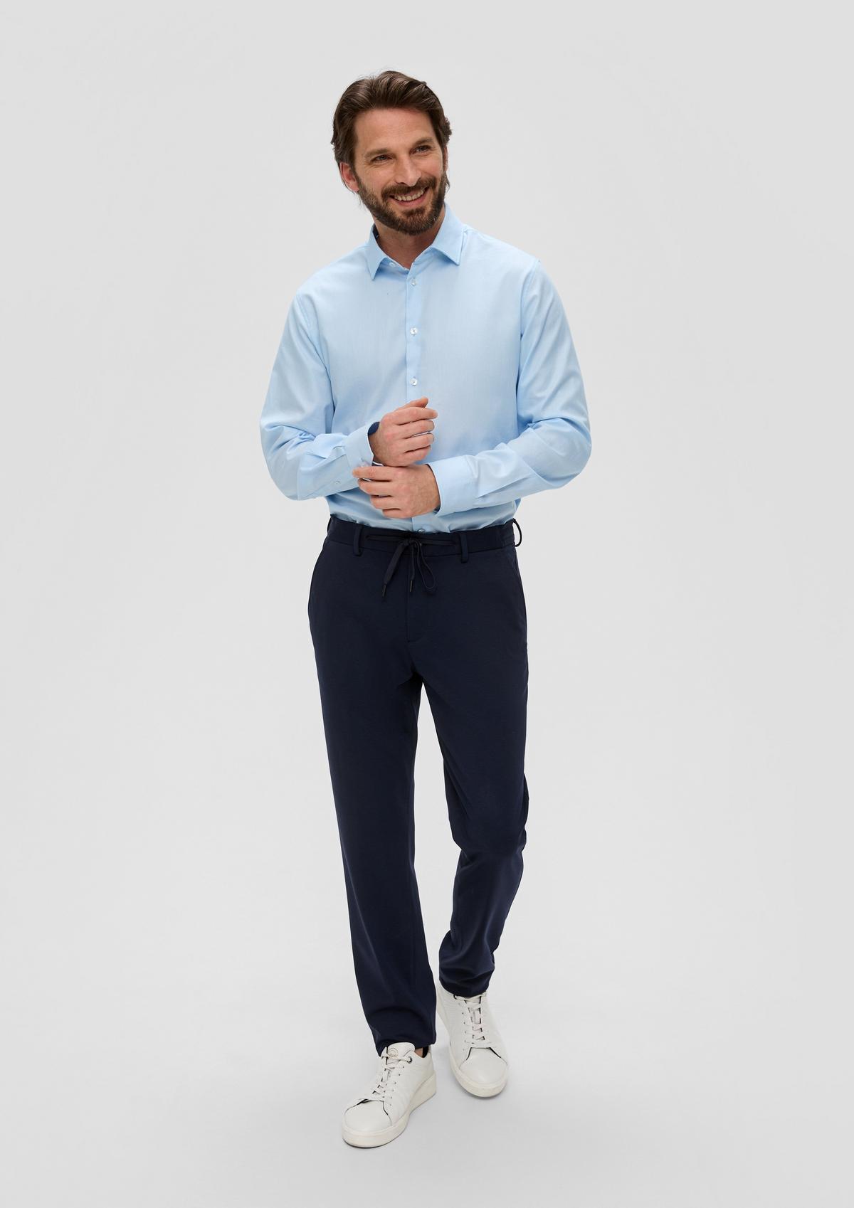 s.Oliver Slim : chemise de costume en coton mélangé