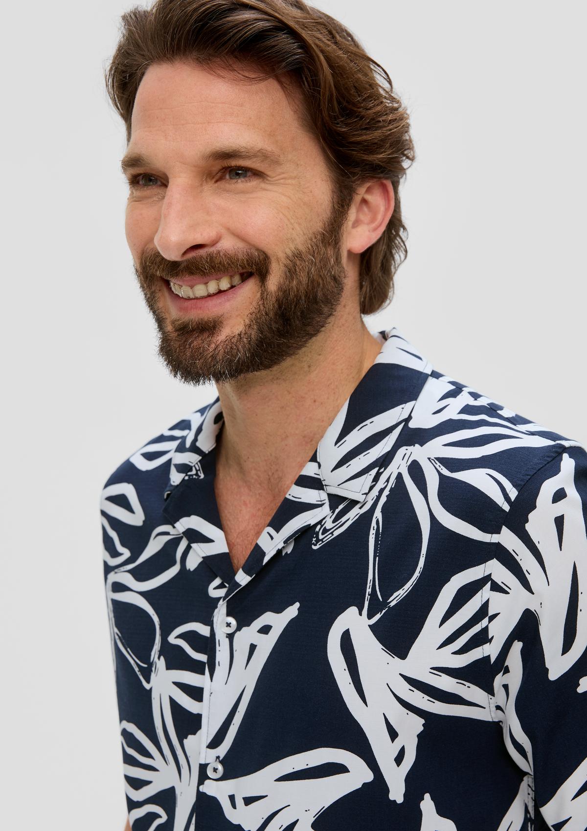 s.Oliver Overhemd met korte mouwen en print all-over