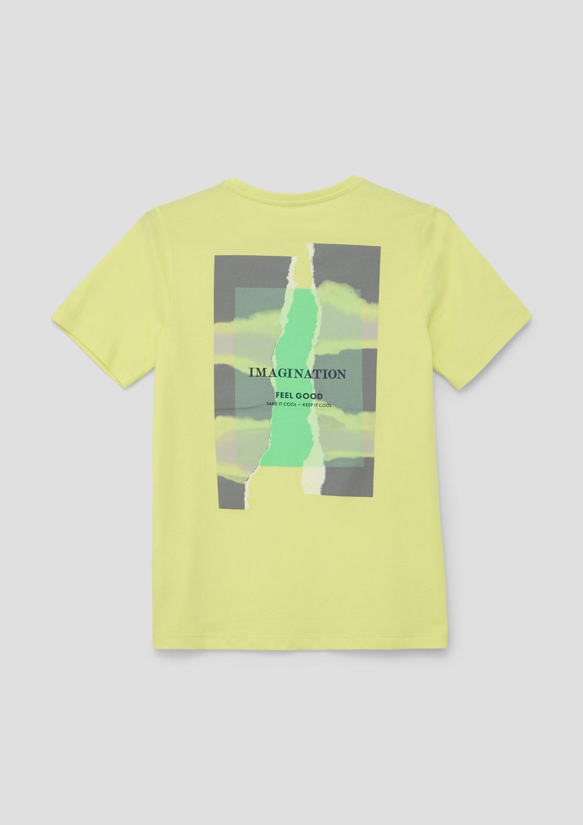 s.Oliver T-shirt van katoen met print op de achterkant