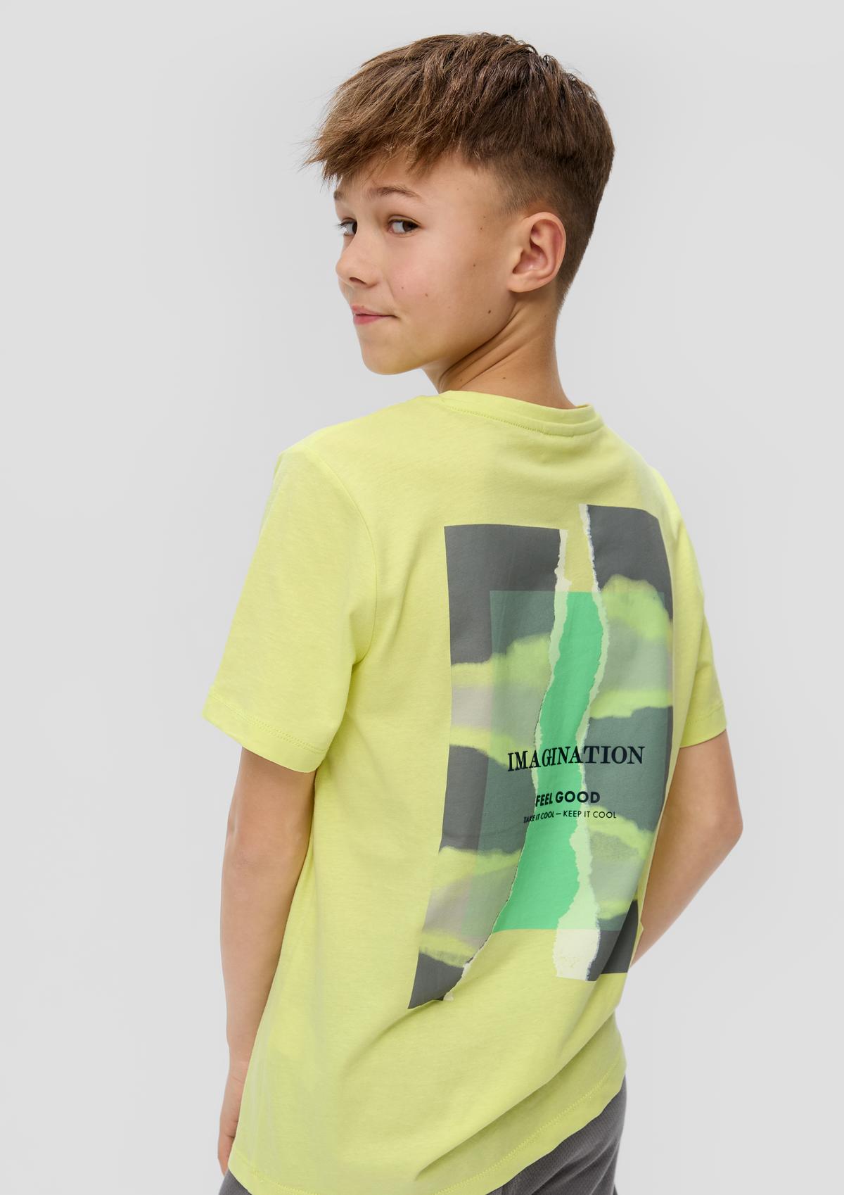 T-shirt van katoen met print op de achterkant