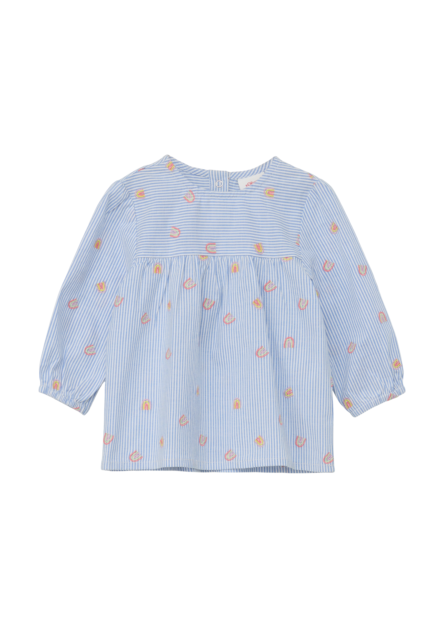 s.Oliver - Bluse mit All-over-Muster, Babys, blau