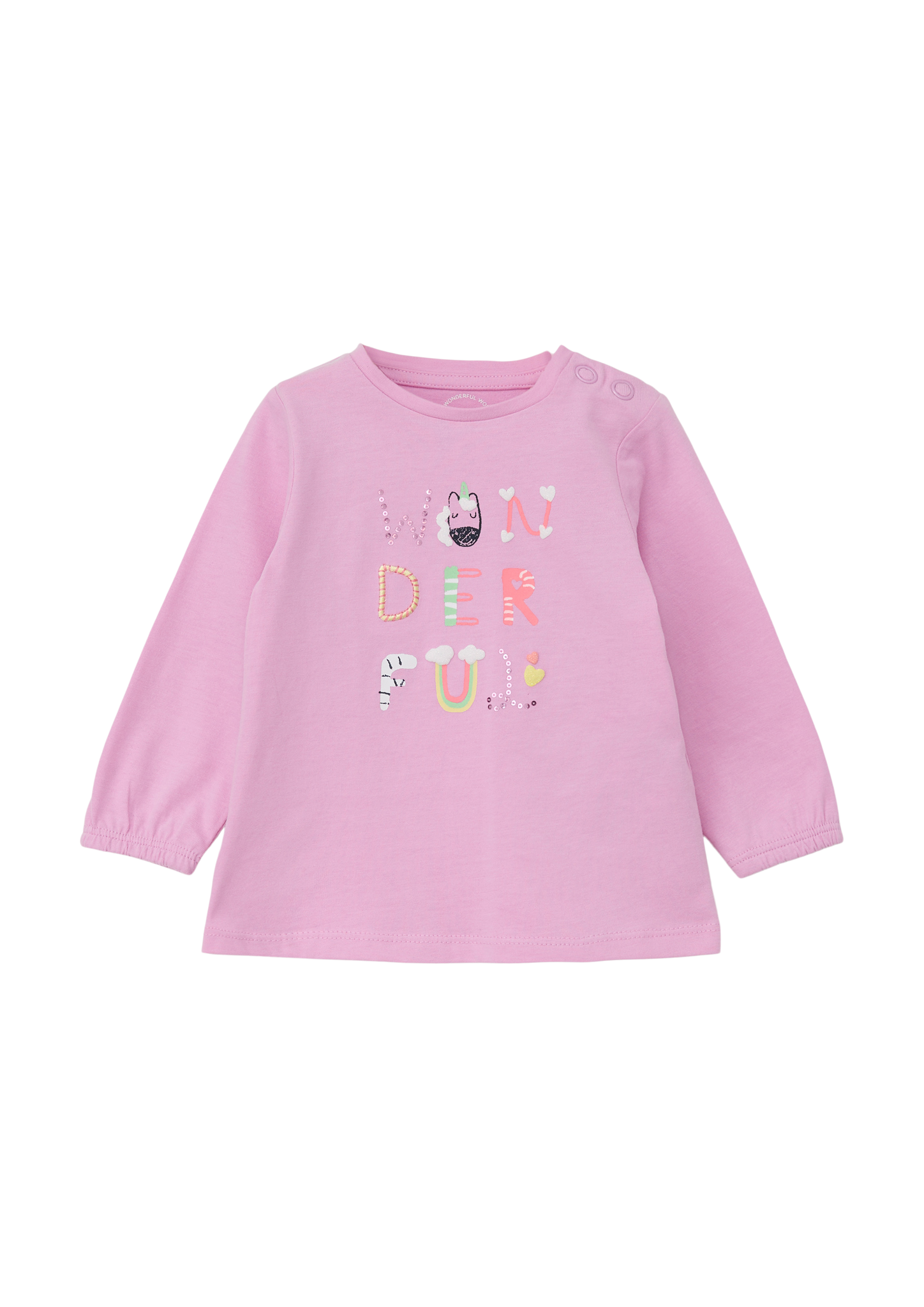 s.Oliver - Longsleeve mit Artwork, Babys, Rosa