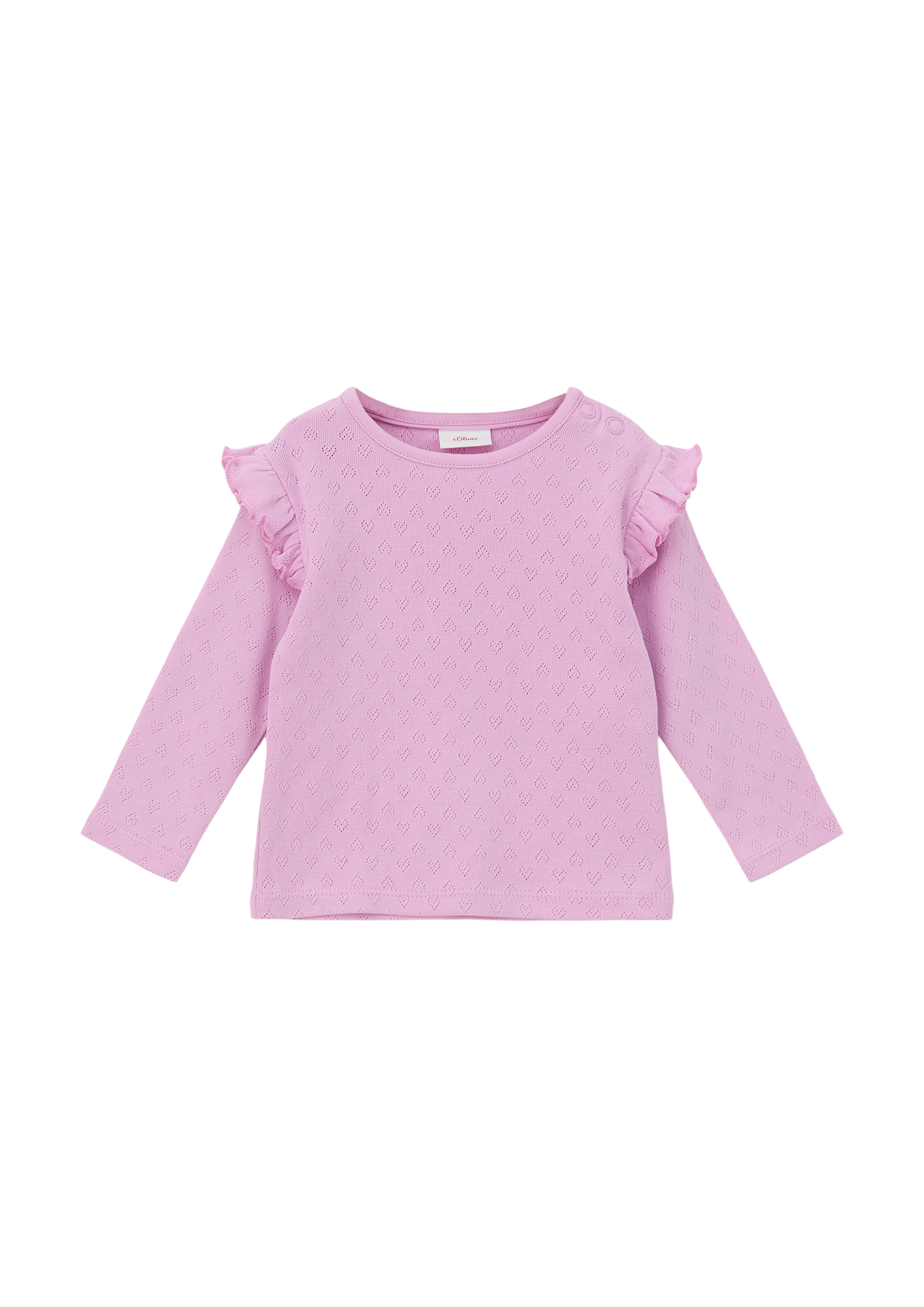 s.Oliver - Shirt mit Musterstruktur, Babys, Rosa