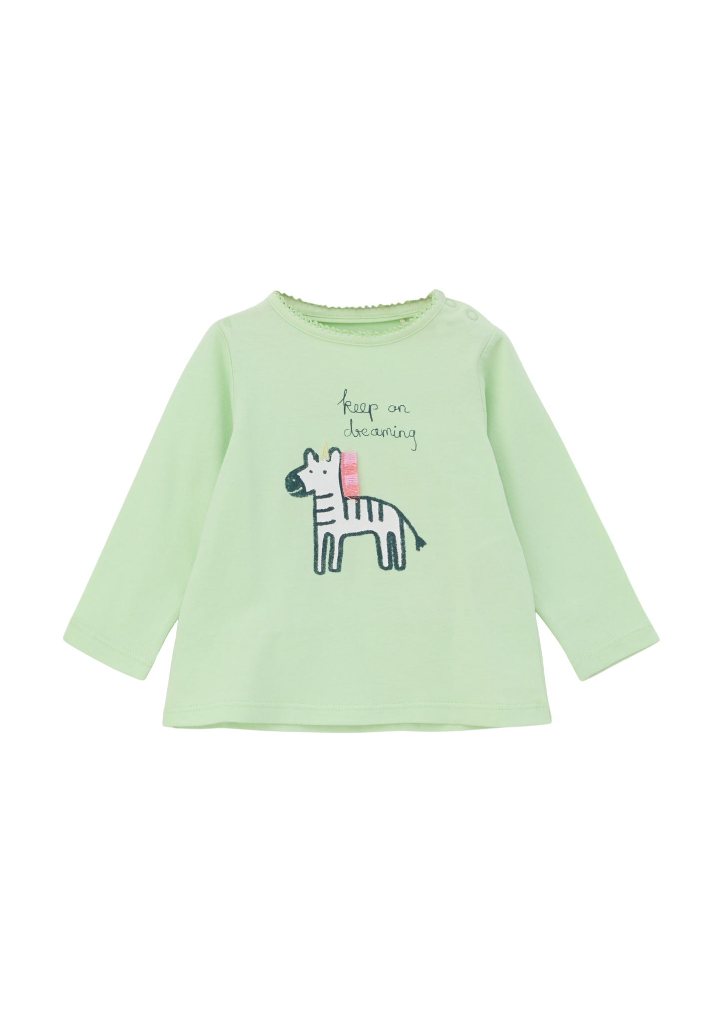 s.Oliver - Langarmshirt mit Artwork, Babys, grün