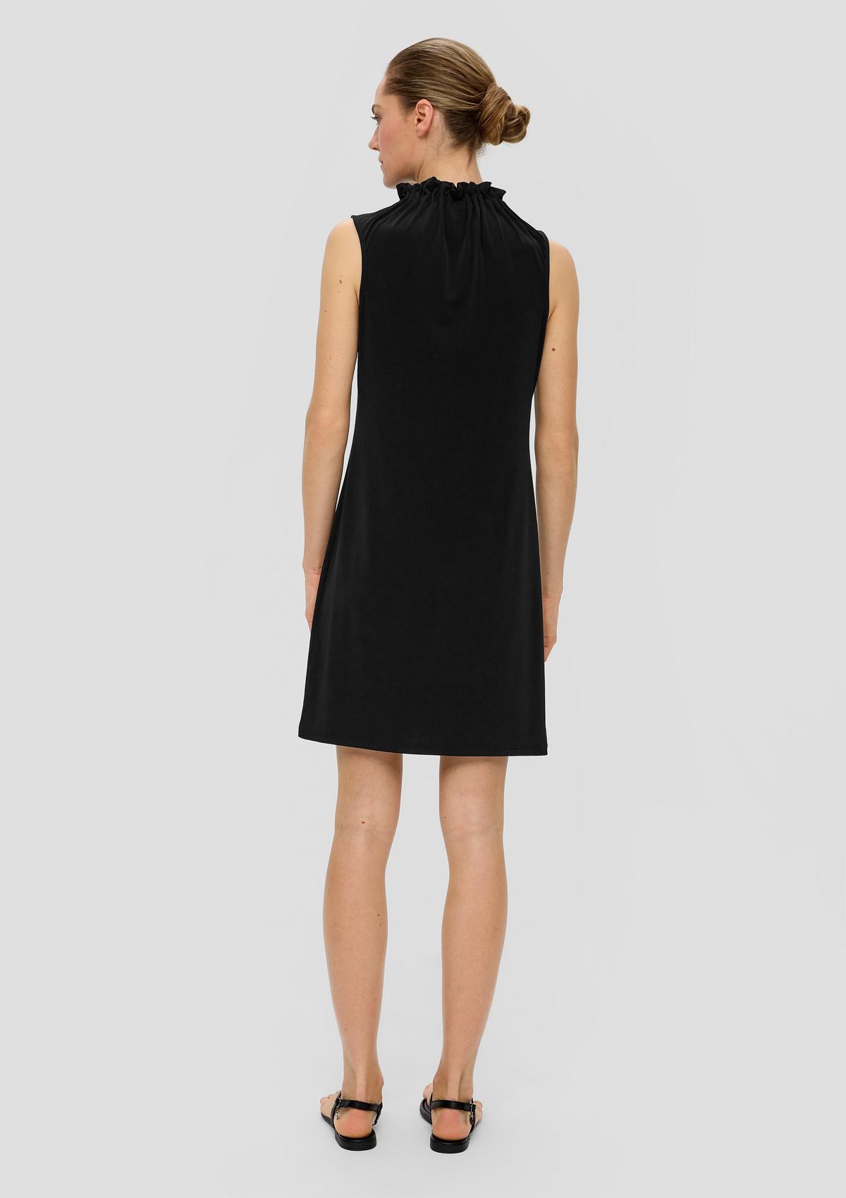 s.Oliver Jersey dress with a pleated neckline