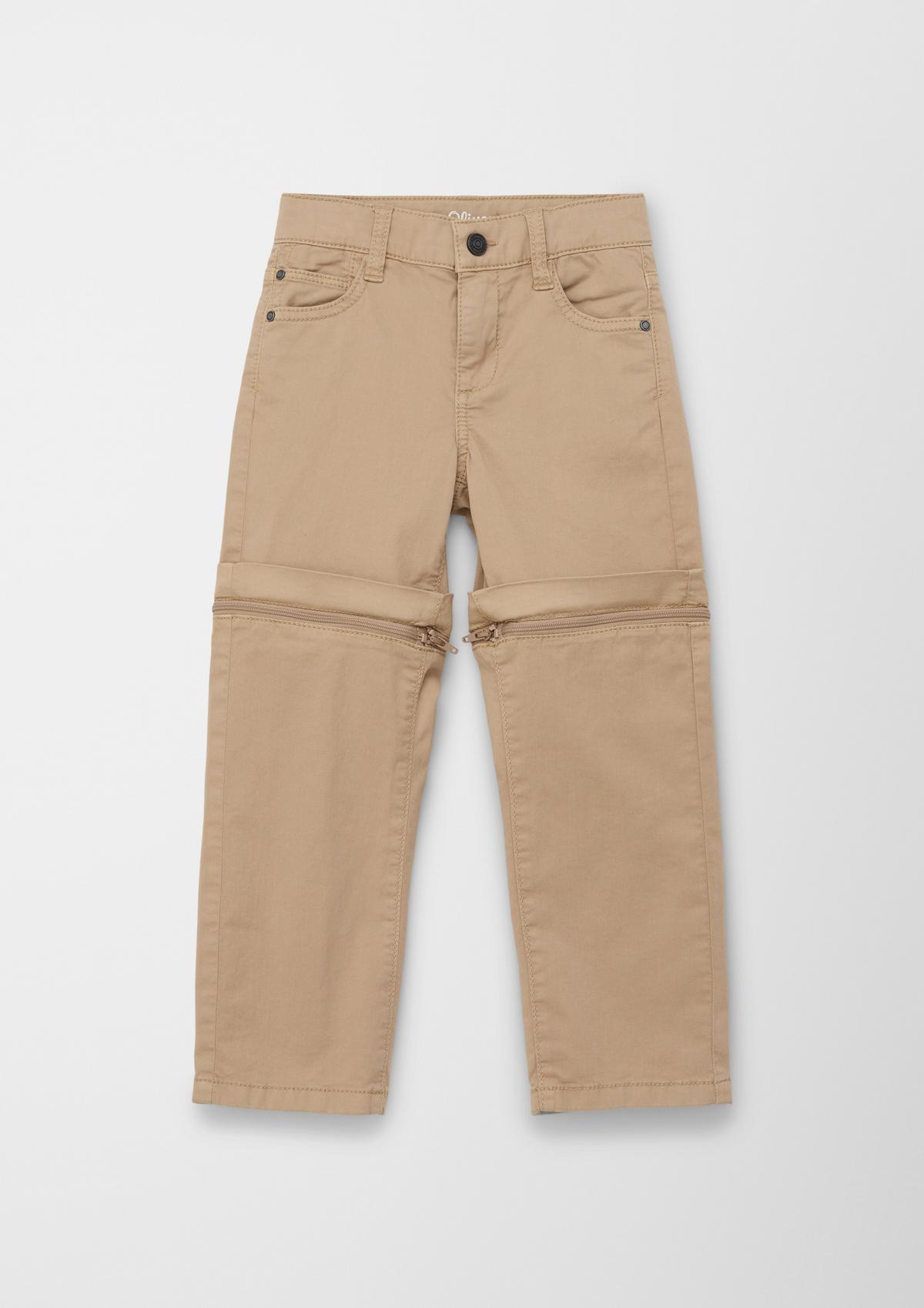 s.Oliver Relaxed fit: trousers with zip-off feature