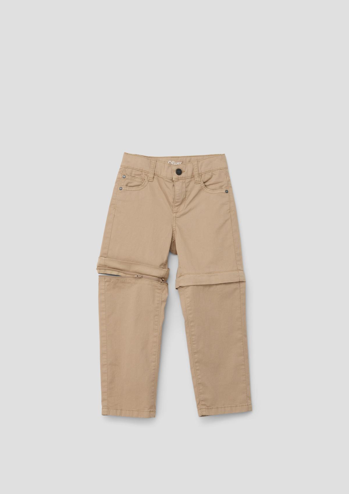 s.Oliver Relaxed fit: trousers with zip-off feature
