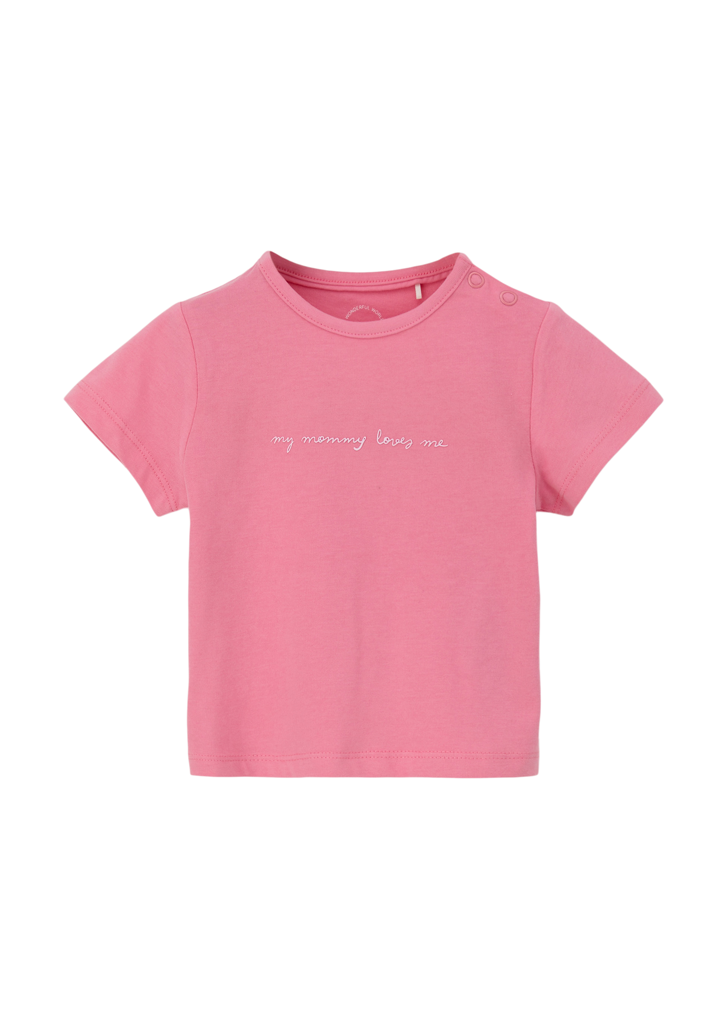 s.Oliver - T-Shirt mit Schrift-Print, Babys, Rosa