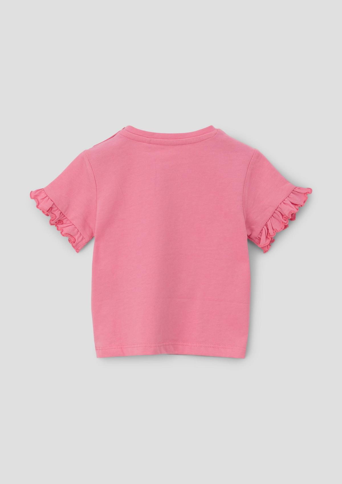 s.Oliver T-shirt with ruffle sleeves