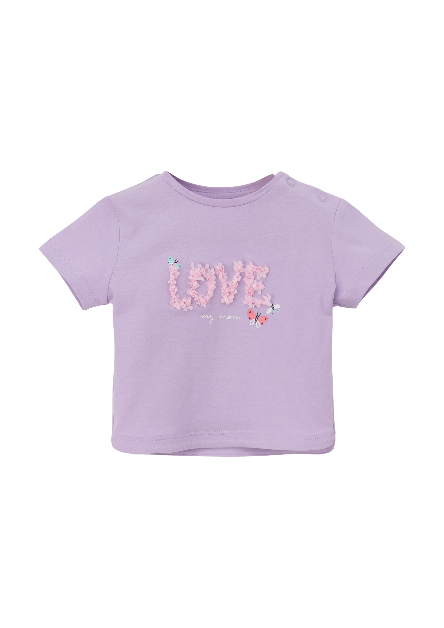 s.Oliver - T-Shirt mit Glitzerprint, Babys, lila