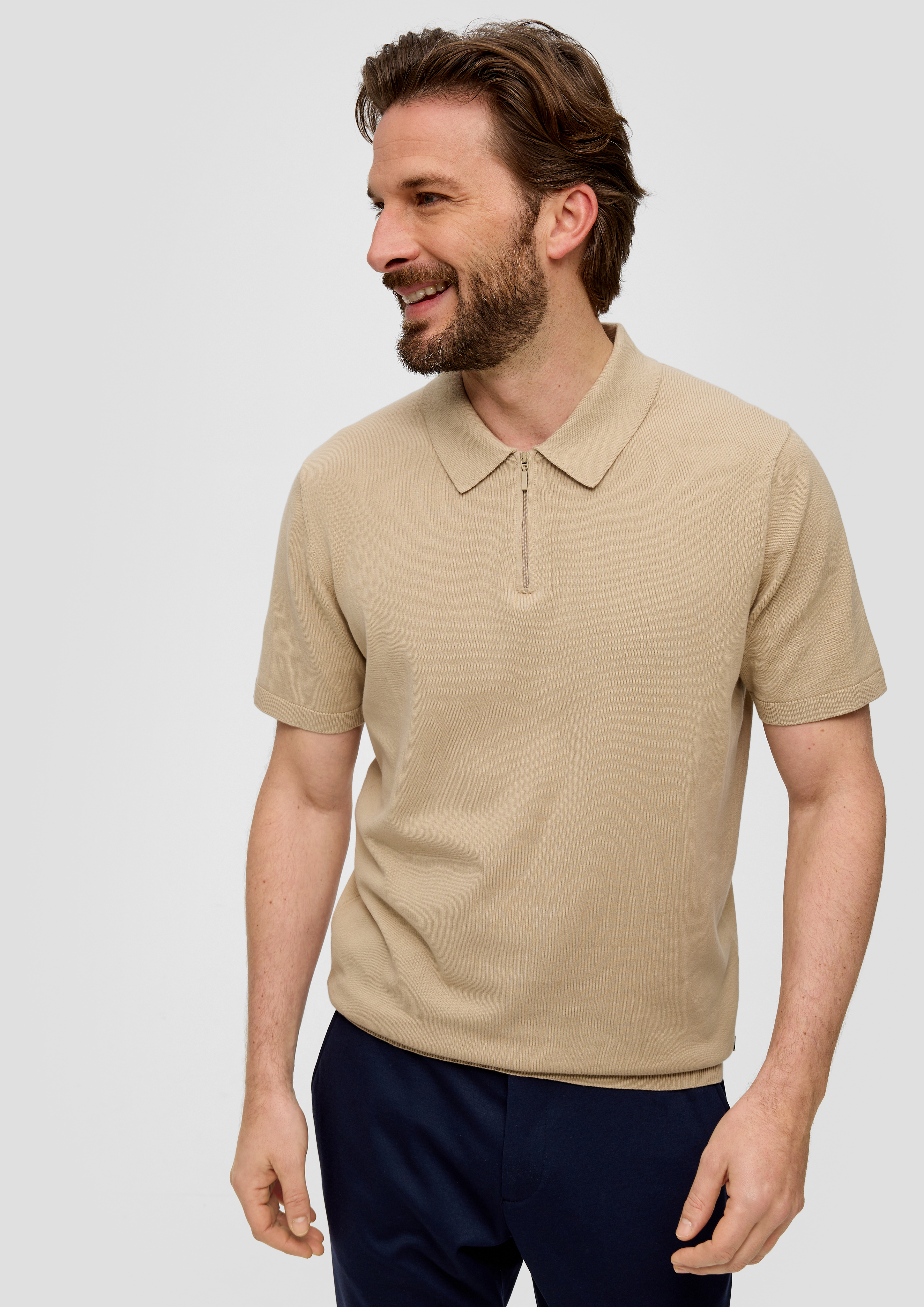 S.Oliver Poloshirt aus Feinstrick