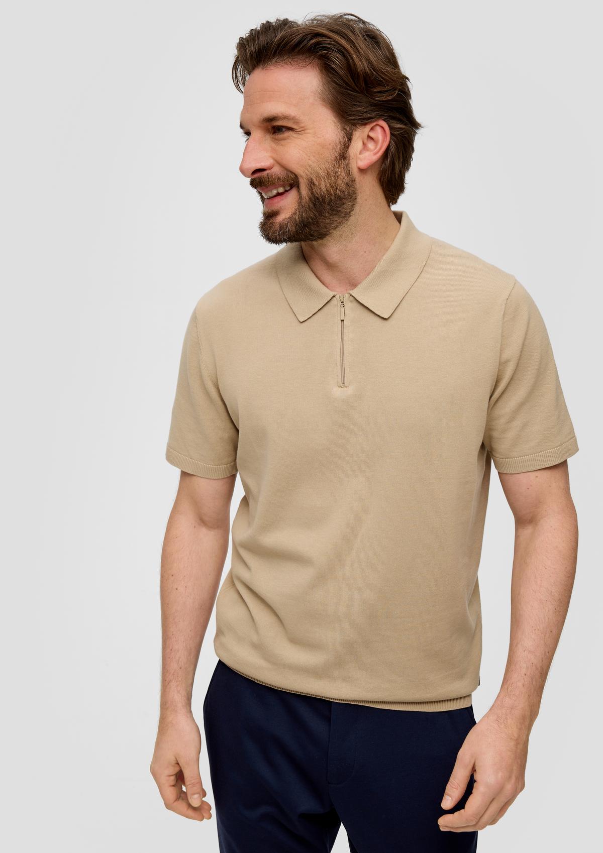 s.Oliver Fine knit polo shirt