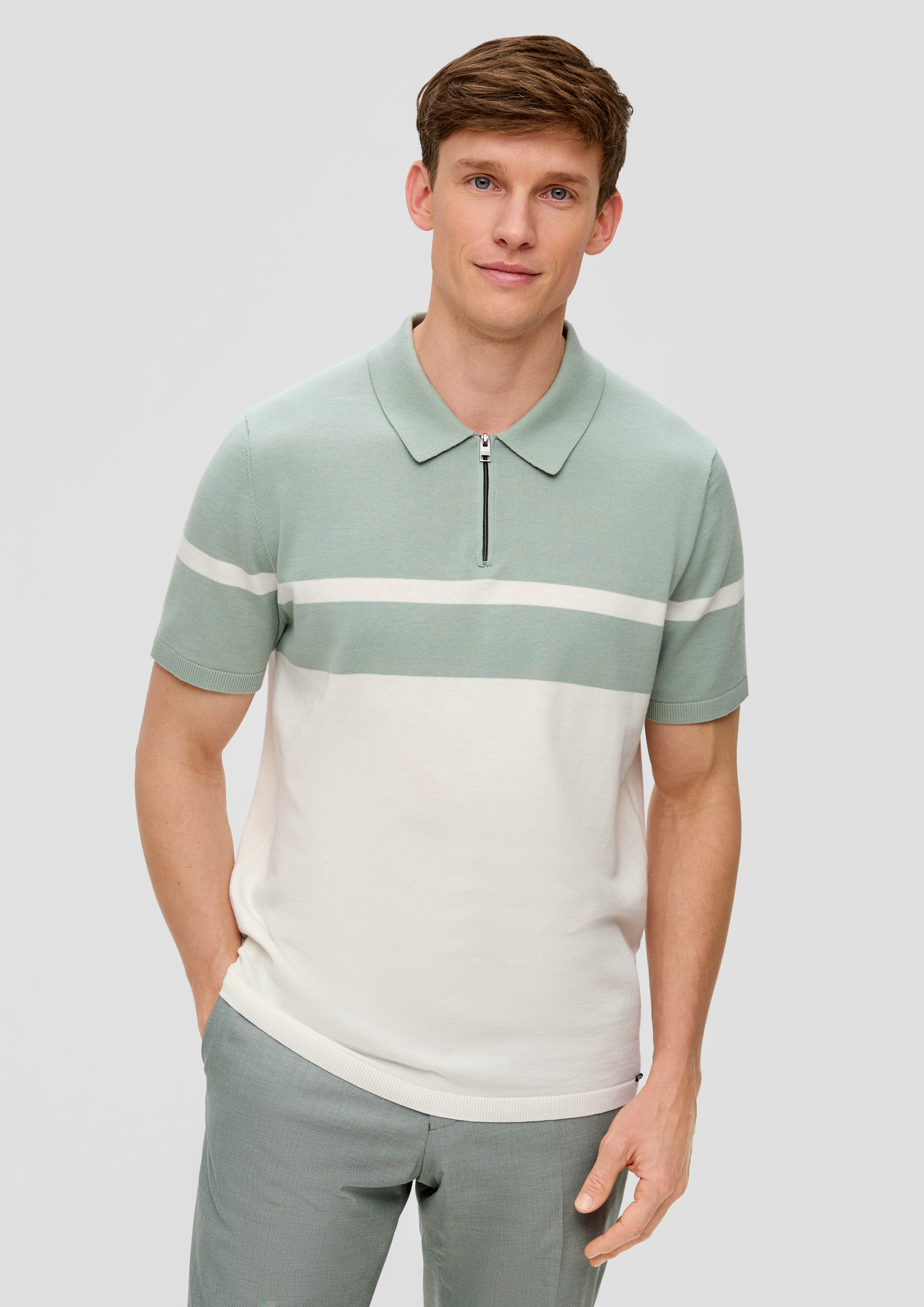 S.Oliver Poloshirt aus Feinstrick