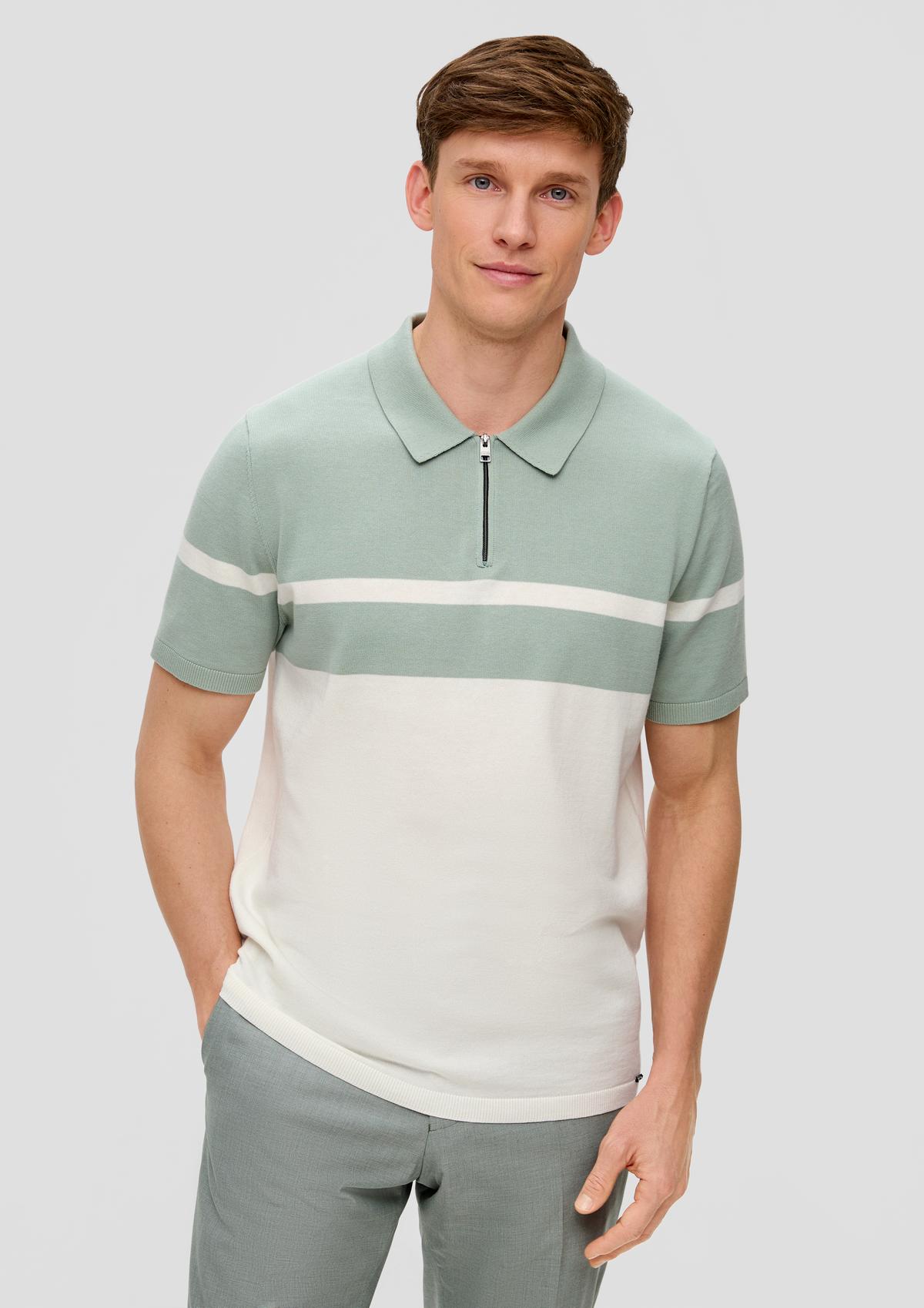 s.Oliver Fine knit polo shirt