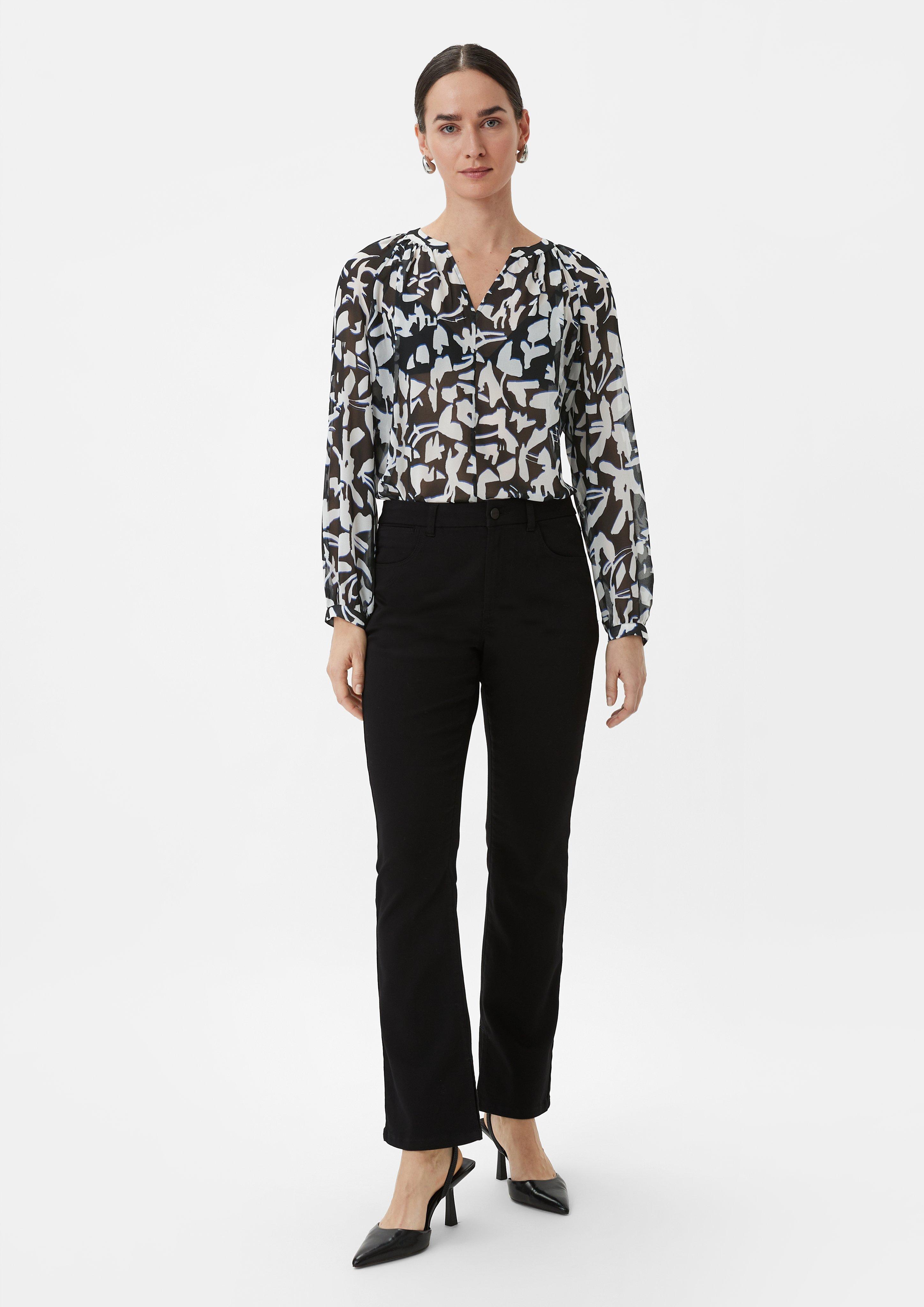 Chiffon blouse - black | Comma Chiffon blouse - black | Comma