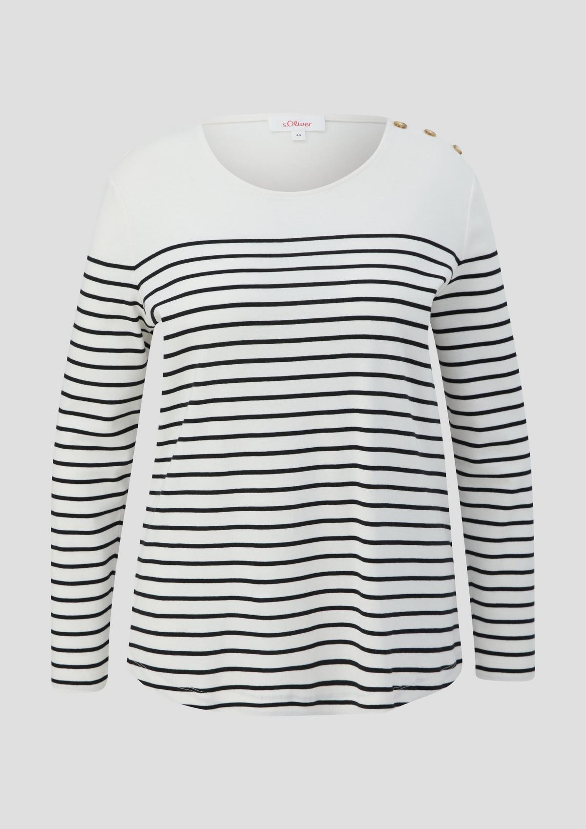 s.Oliver Long sleeve top with decorative buttons