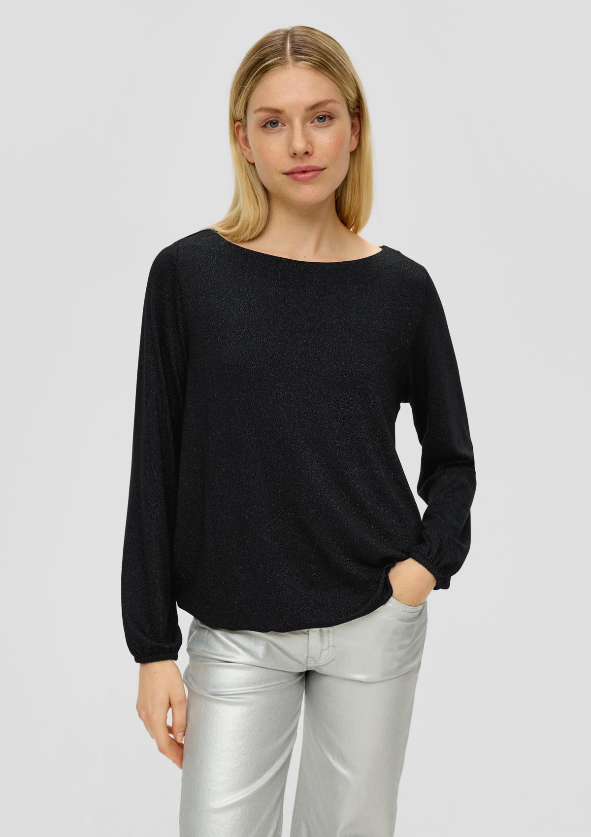 s.Oliver Long sleeve top with glitter yarn
