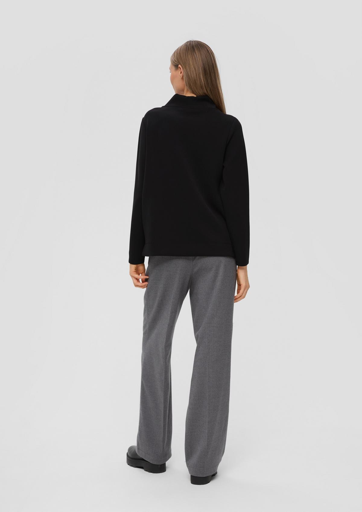 s.Oliver Scuba sweatshirt with a draped collar