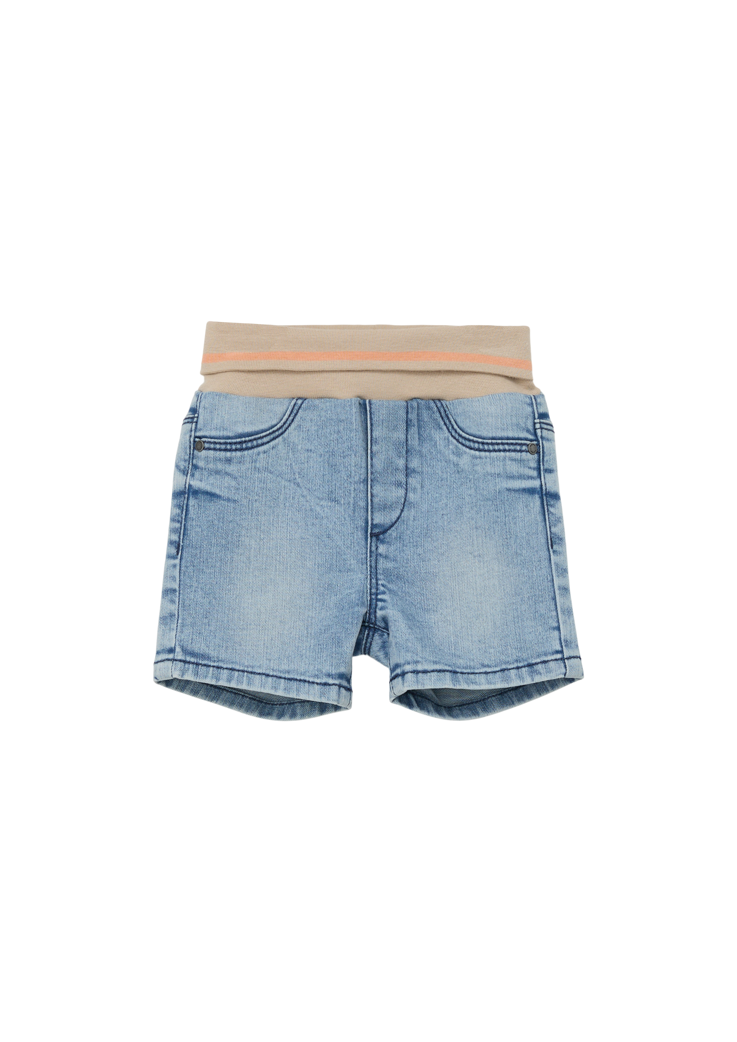 s.Oliver - Jeans-Shorts mit Elastikbund, Babys, blau