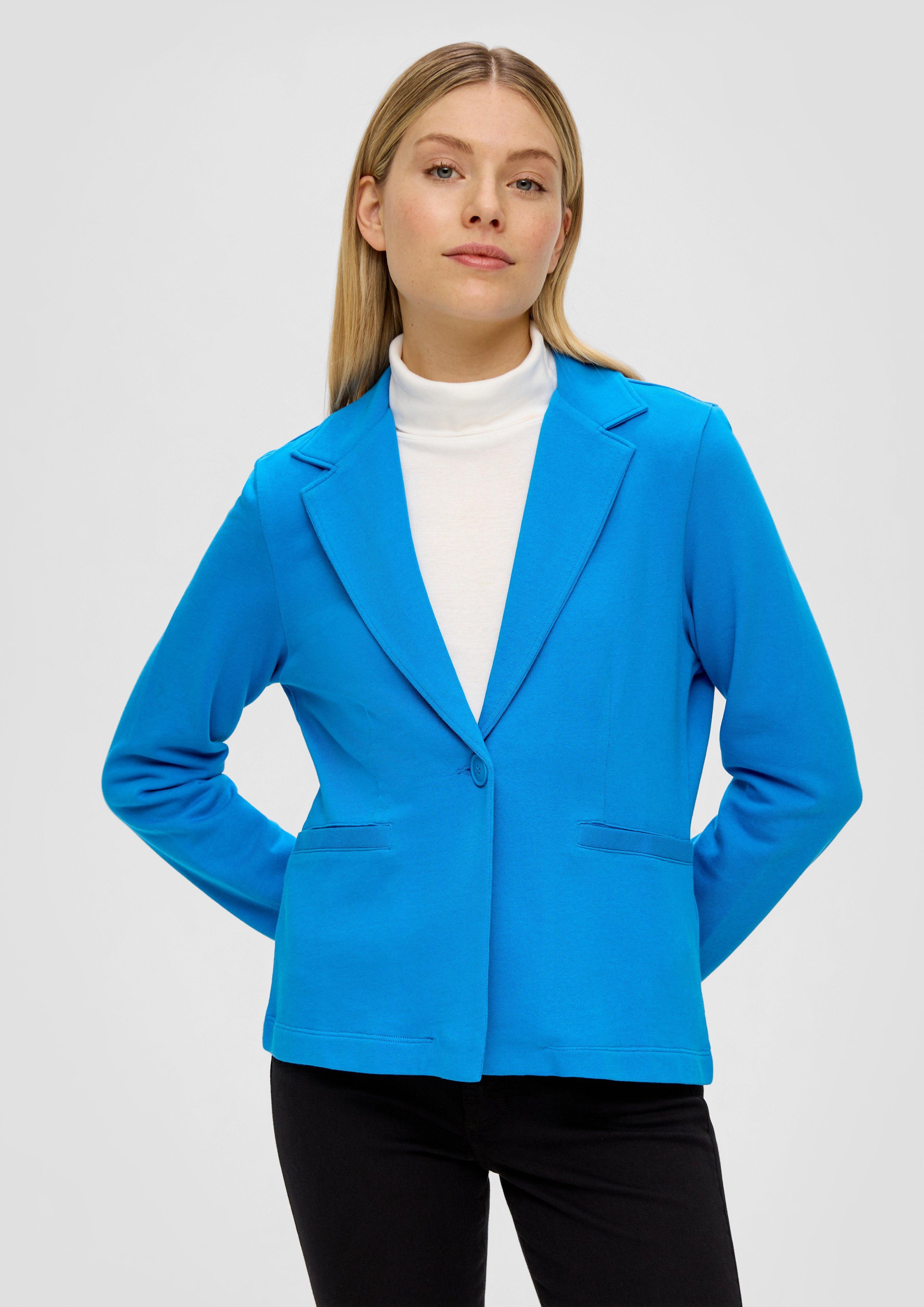 Blazer Femme S.Oliver – Coupe Ajustée, Col à Revers, Poches à Rabat, élégant Et Polyvalent