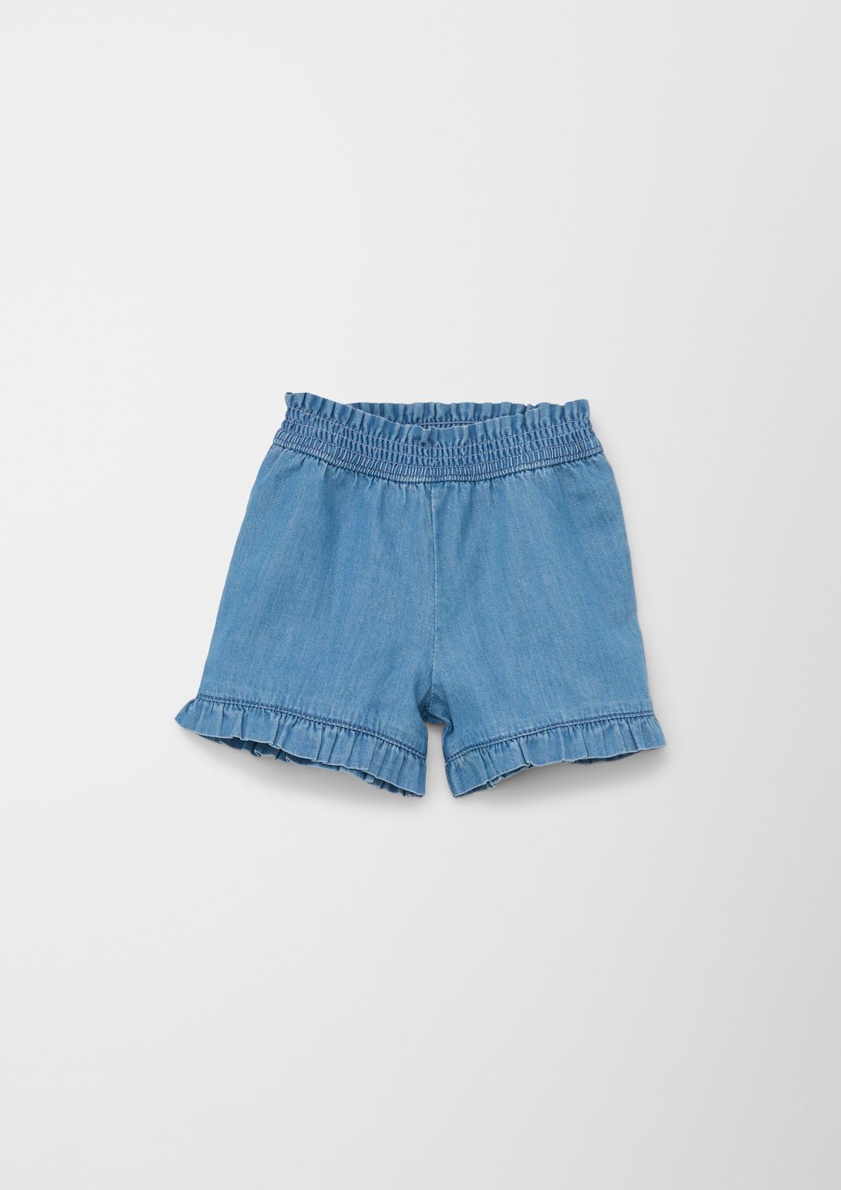 s.Oliver Denim shorts / regular fit / high rise / elasticated waistband